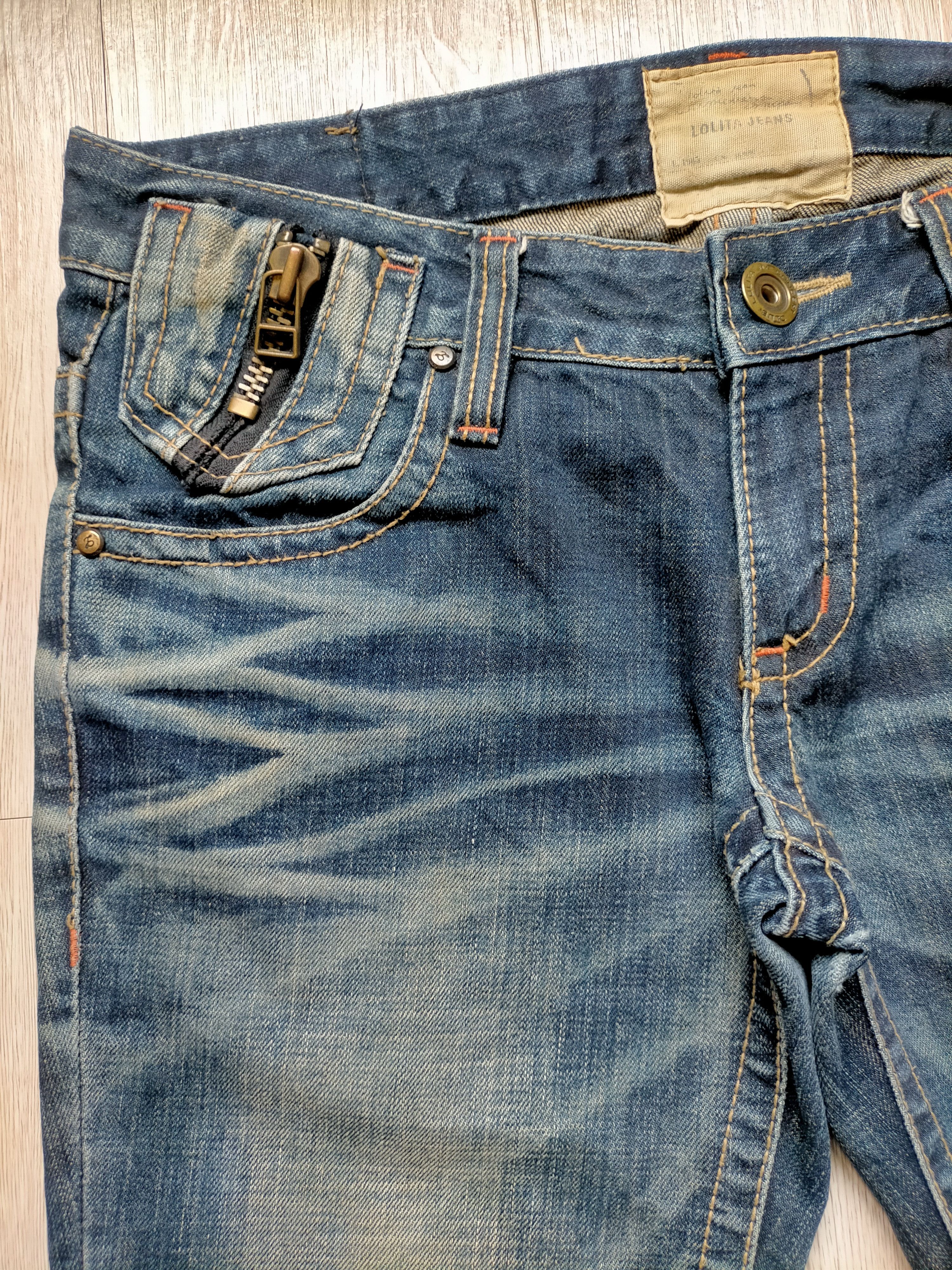 If Six Was Nine Flare Jeans Lolita Embroidered Multizipped Boot cut Denim Size US 33 - 4 Thumbnail