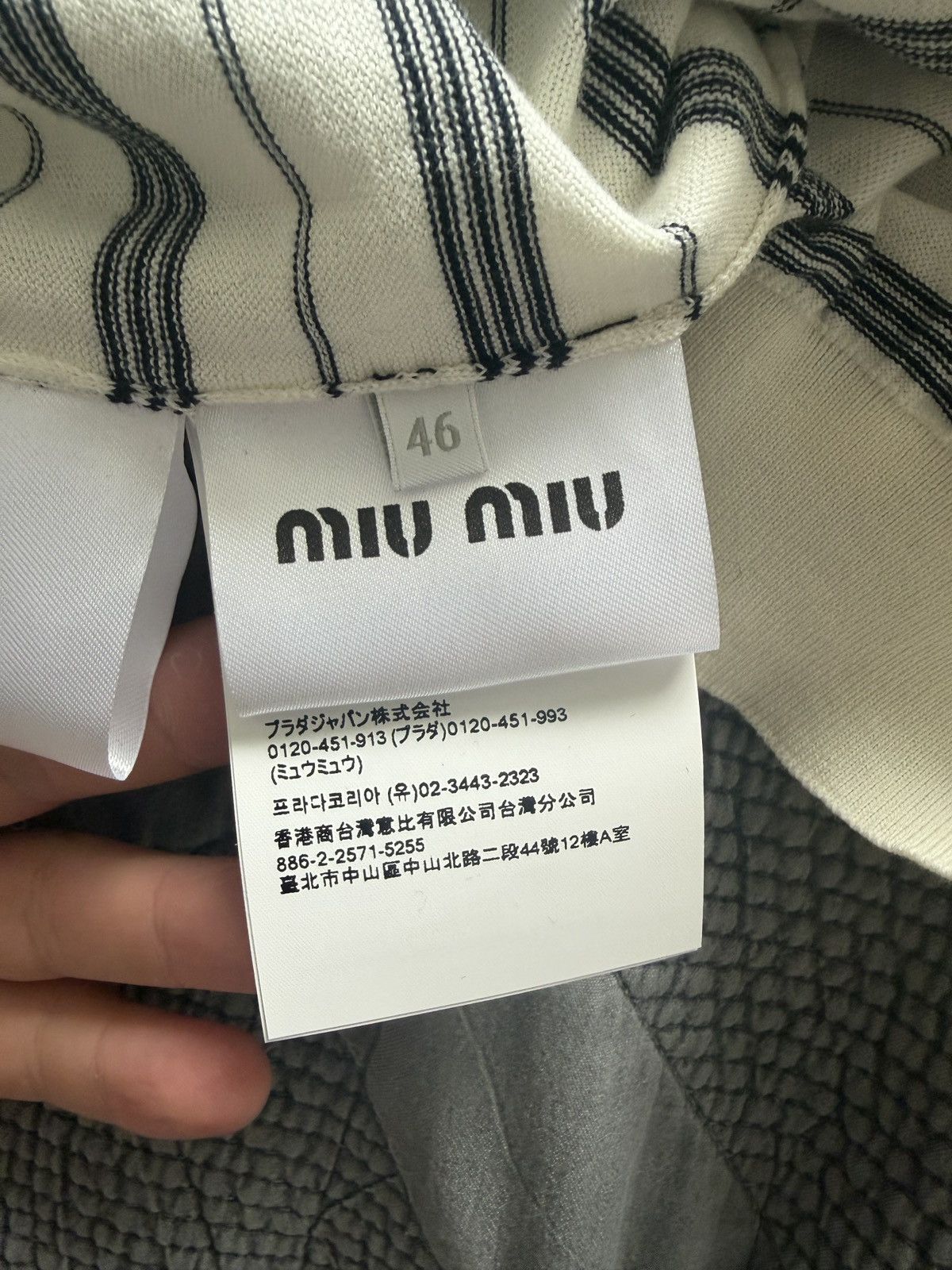 Miu Miu Miu Miu striped polo Size US S / EU 44-46 / 1 - 3 Thumbnail