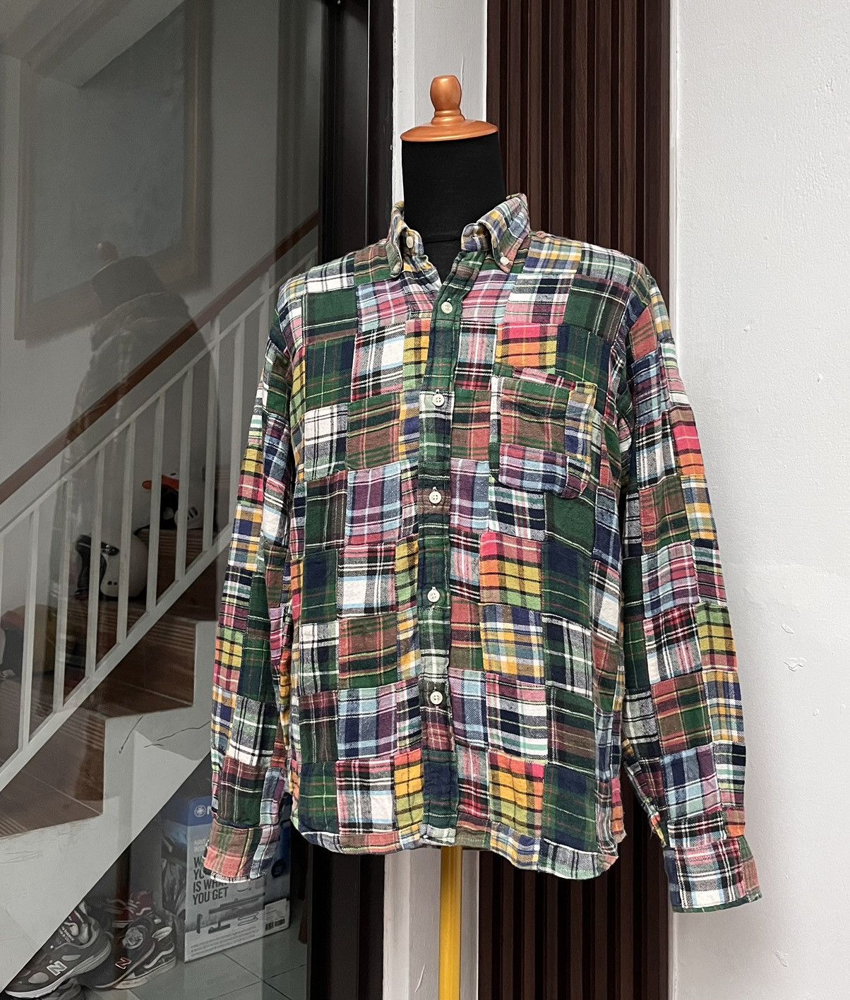 Japanese Brand The Sharkey's Gallery Patchwork Button Ups Shirt Size US M / EU 48-50 / 2 - 1 Thumbnail