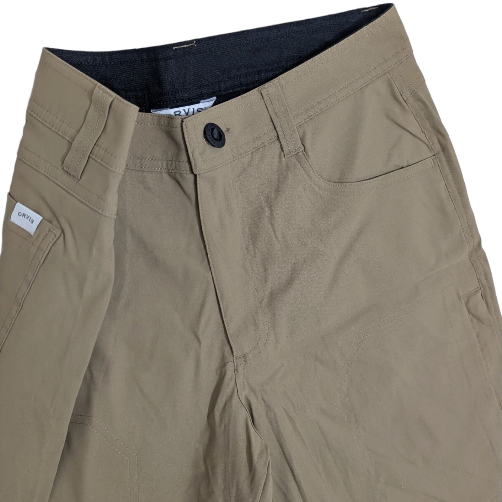 Orvis Orvis Mens Cargo Pants Khaki Fleece Lined Tech Stretch Nylon Spandex 32x30 Straight Regular Casual Travel Outdoor Size US 32 / EU 48 - 1 Thumbnail