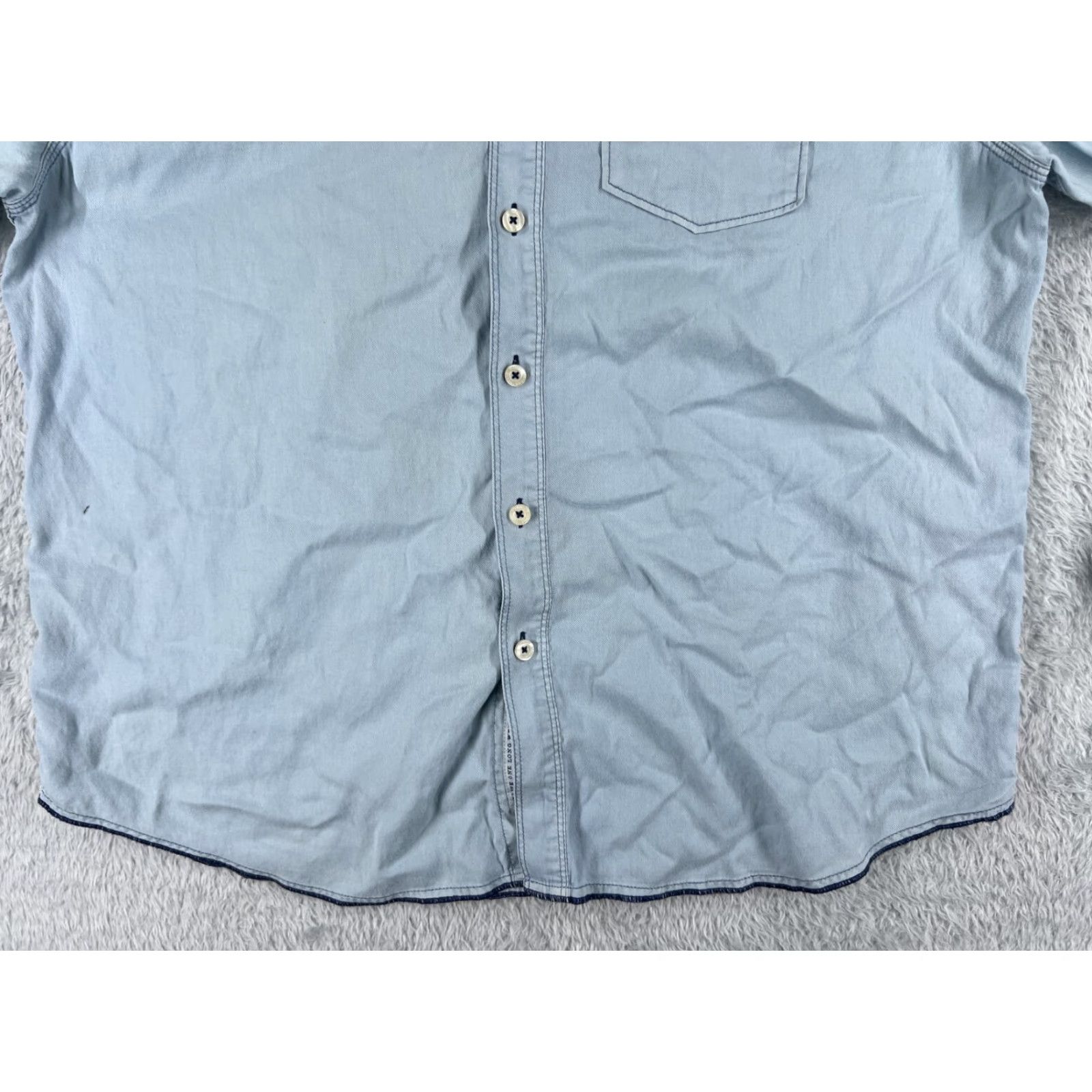 Tommy Bahama Tommy Bahama Shirt Men XL Blue Long Sleeve Twill Button-Up Pocket Aloha Resort Size US XL / EU 56 / 4 - 5 Thumbnail