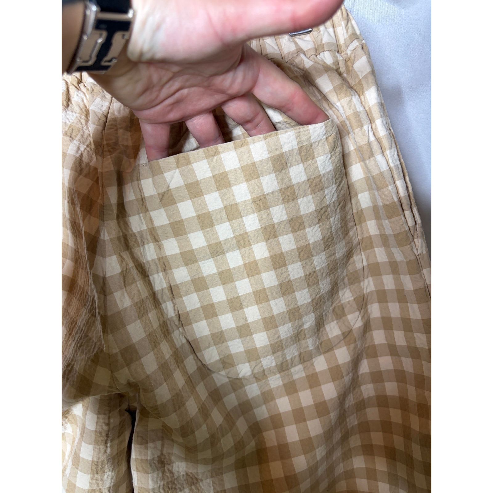 Casey Casey CASEY CASEY Beige Verger Pull On Trousers Sz XS Size 25" / US 0 / IT 36 - 6 Thumbnail