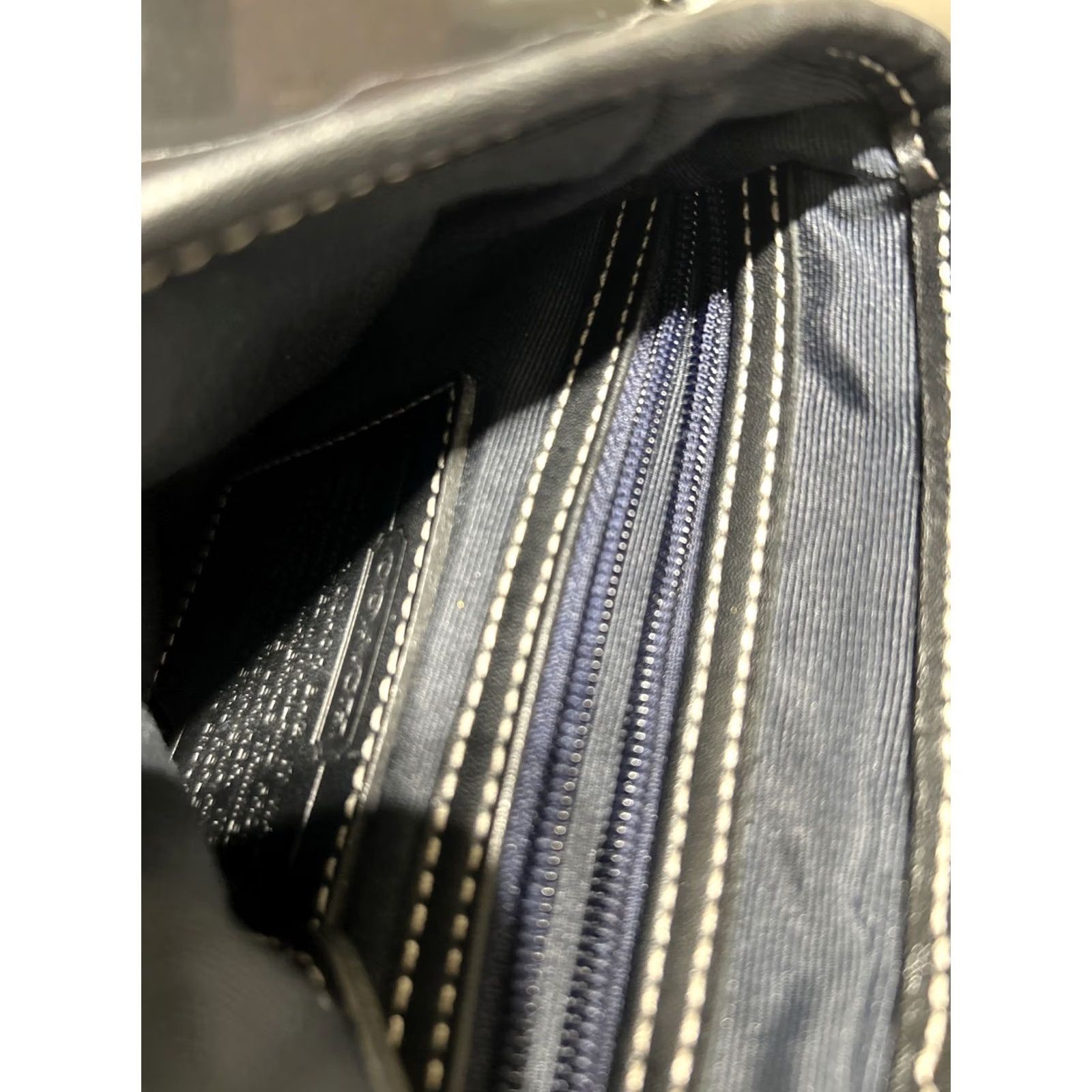 Coach COACH Shoulder Bag Sacoche Canvas x Leather Black Flap Type Women Handbag Crossbody Shoe? Wait. Size ONE SIZE - 7 Thumbnail