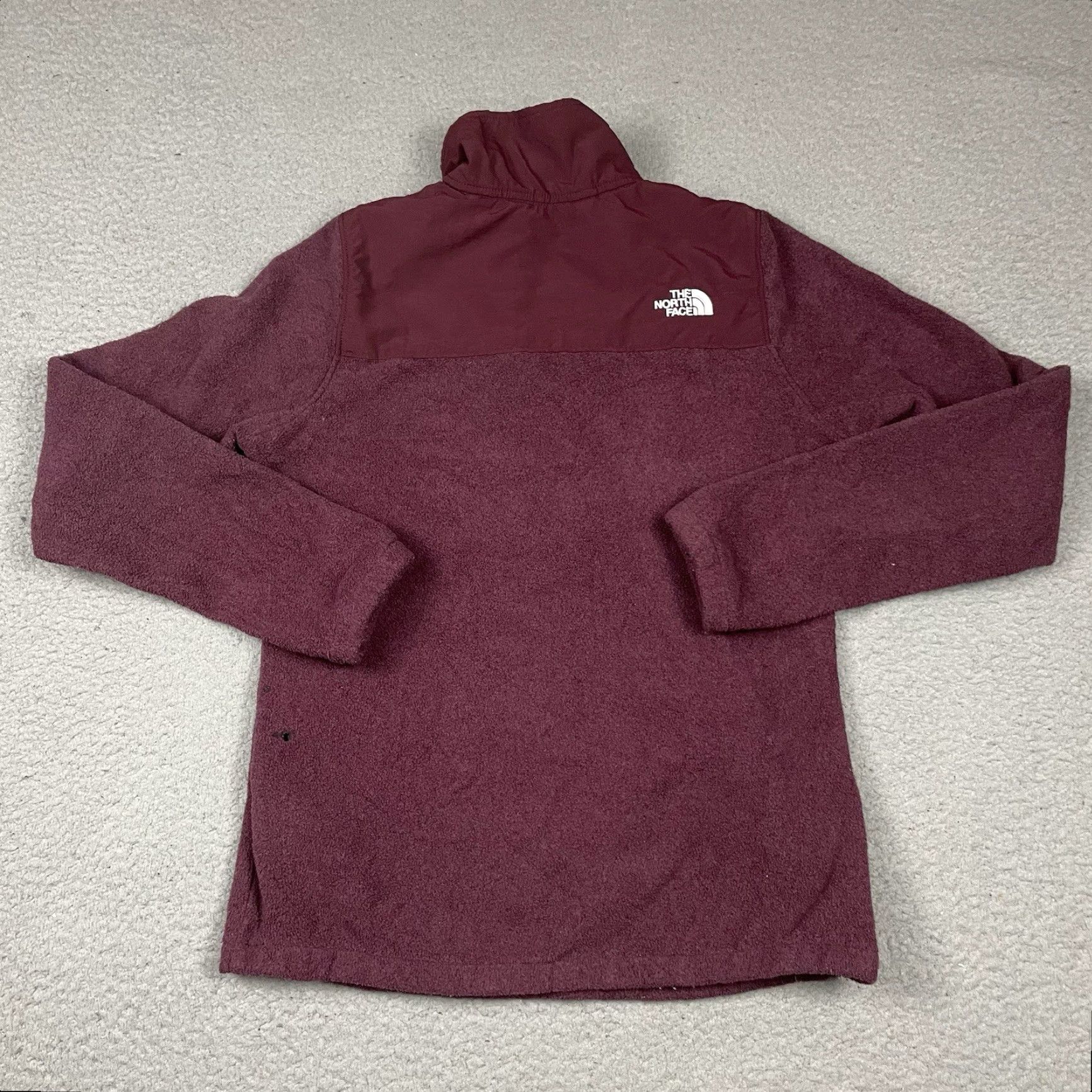 The North Face VINTAGE The North Face Sweater Womens XS Red Pockets 1/2 Zip Fleece Pullover Distressed Size XS / US 0-2 / IT 36-38 - 5 Thumbnail