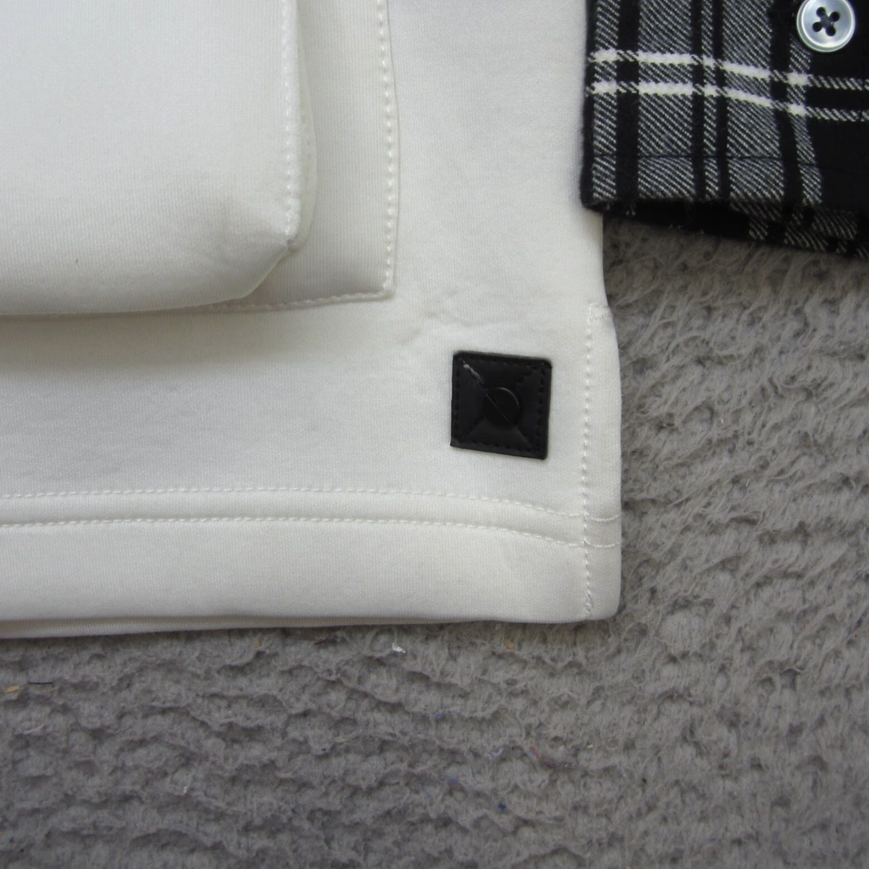 Madison VINTAGE Madison Supply Sweater Mens Small White Double Layer Flannel Sleeve Hoodie Size US S / EU 44-46 / 1 - 3 Thumbnail