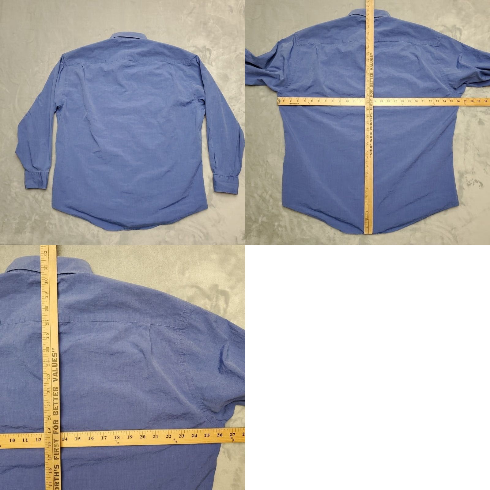 Nordstrom Nordstrom Mens Blue Long Sleeve Button-Up Shirt Relaxed Classic Fit XL Size US XL / EU 56 / 4 - 8 Thumbnail