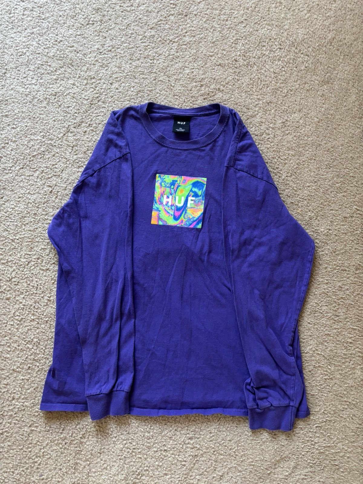 Huf Acid Box Logo Long Sleeve Size US XL / EU 56 / 4 - 1 Thumbnail