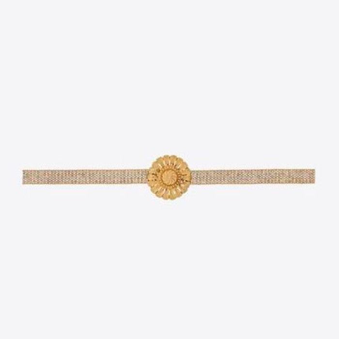 Saint Laurent Paris o1bcso1str1224 Size: OS/Sun Chain Belt In Metal in Golden Size ONE SIZE - 1 Preview