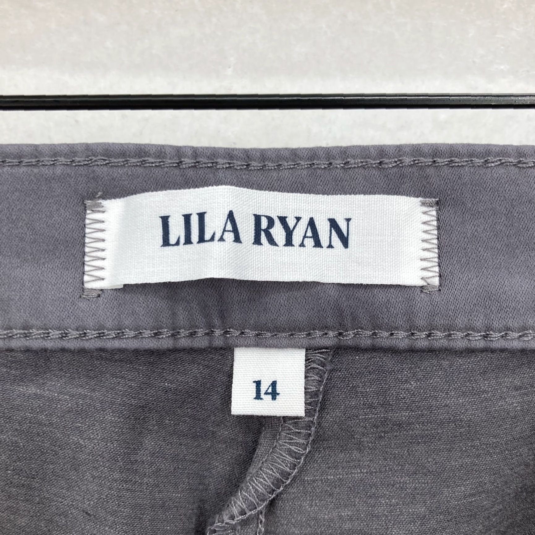 Vintage Lila Ryan Pants Womens 14 Grey Zuri Skinny Tapered Trouser Stretch Workwear Casual Size 36" / US 14 / IT 50 - 5 Thumbnail