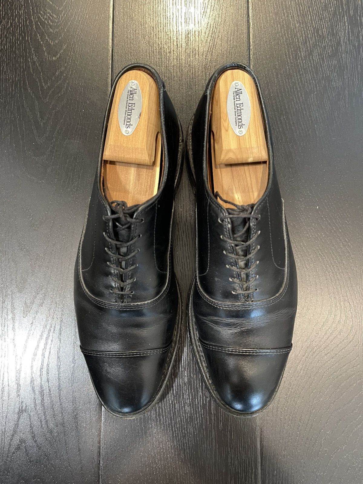 Allen Edmonds Allen Edmonds Park Avenue Black Cap-toe Oxford Dress Shoe Size US 7.5 / EU 40-41 - 4 Thumbnail