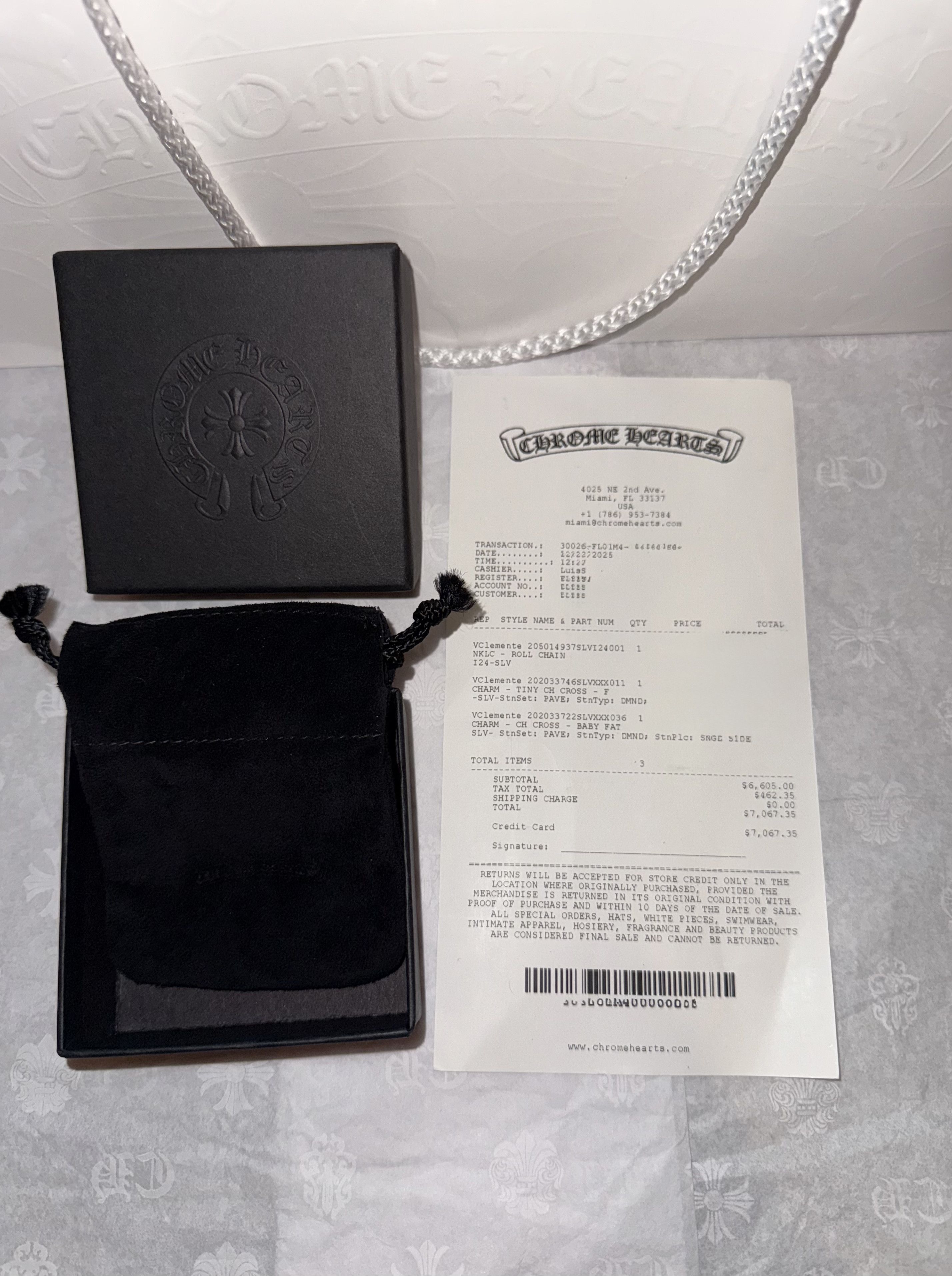 Chrome Hearts Chrome Hearts Diamond Tiny Cross Pendant Size ONE SIZE - 7 Thumbnail