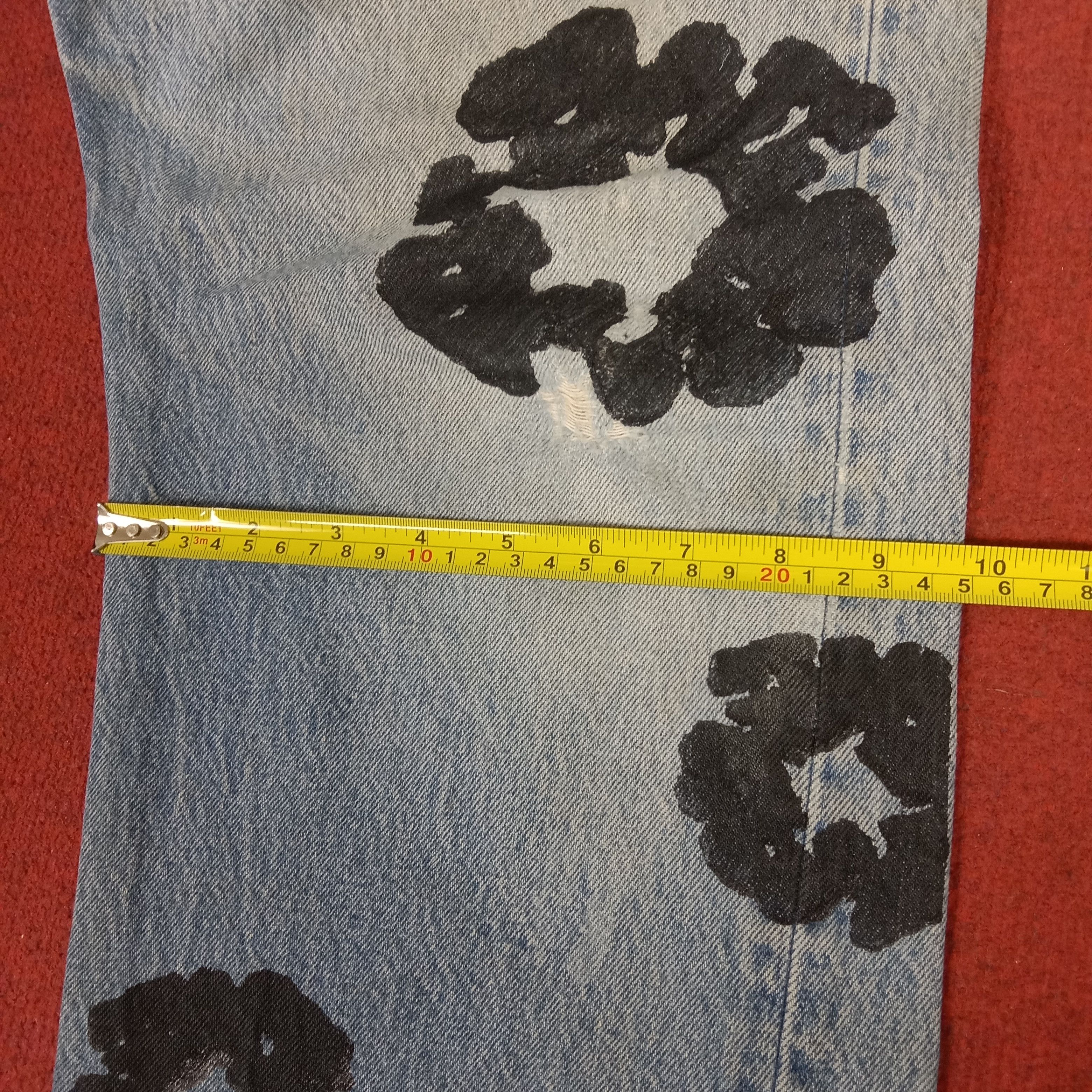 Levi's Levis Streetwear Style Custom Flowers Design Jeans Size US 37 - 10 Thumbnail