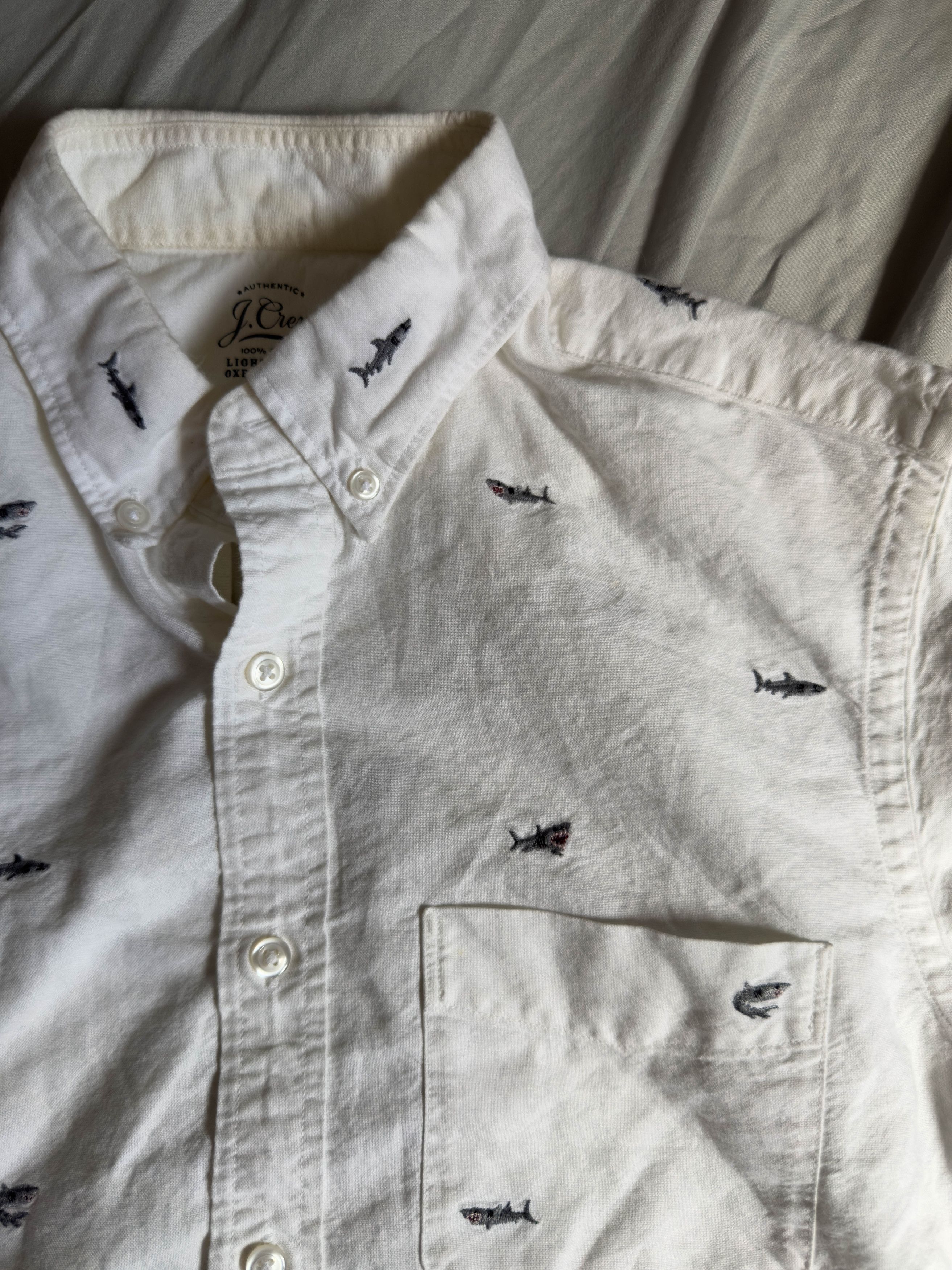 J.Crew J. Crew Button Up Shirt SHARK pattern small slim fit $98 Size US S / EU 44-46 / 1 - 1 Thumbnail