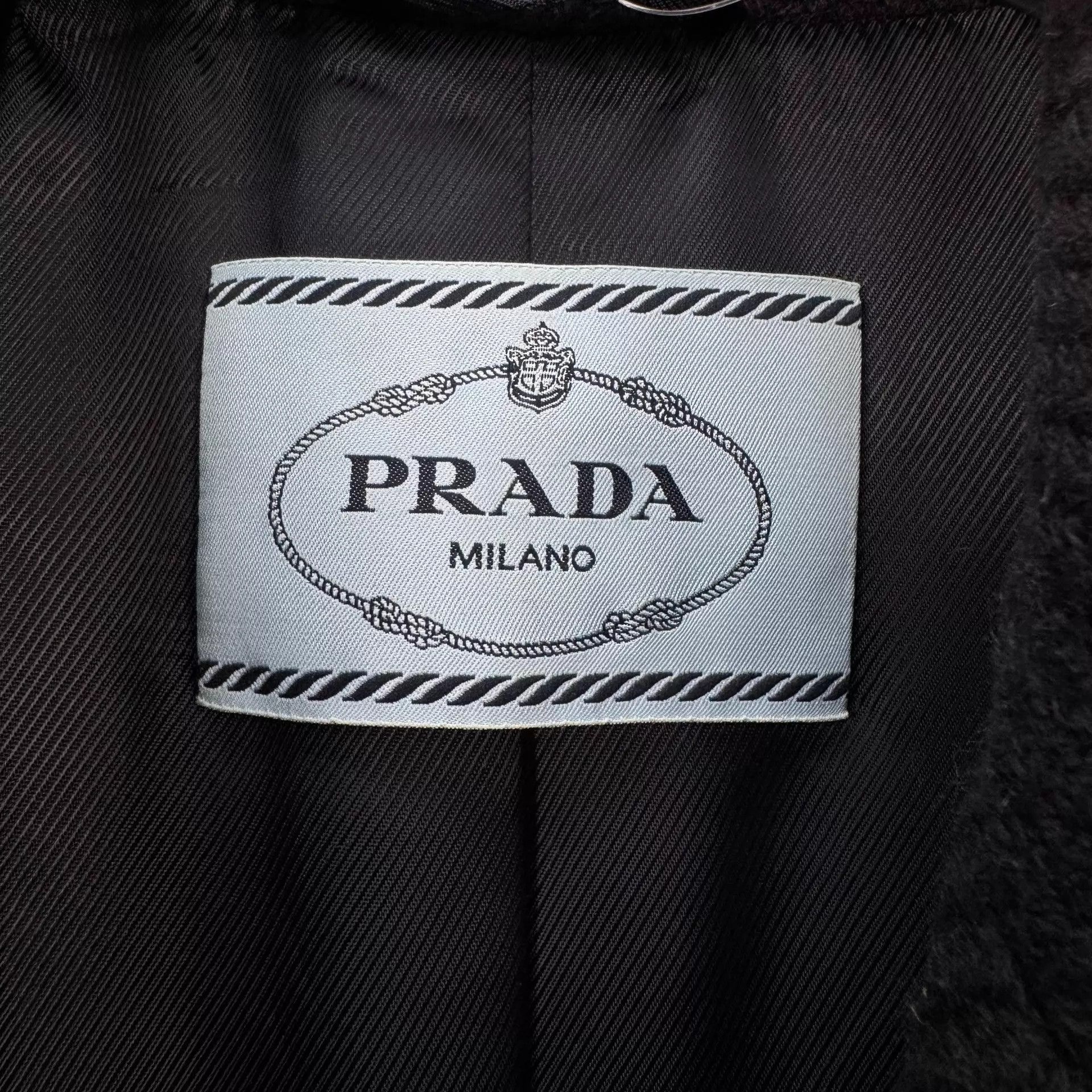 Prada Prada Black Wool Fur-Cuff Coat 38 99New Size XS / US 0-2 / IT 36-38 - 5 Thumbnail