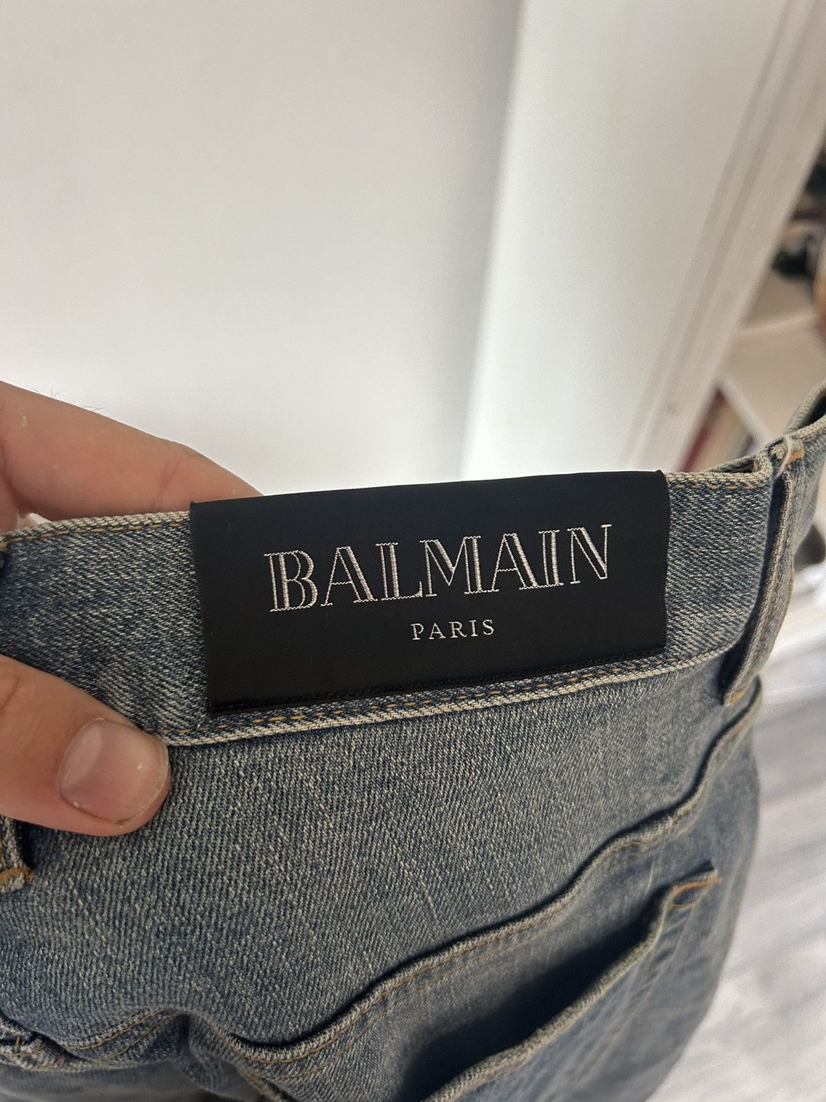 Balmain Slim Biker Jeans Size US 31 - 15 Thumbnail