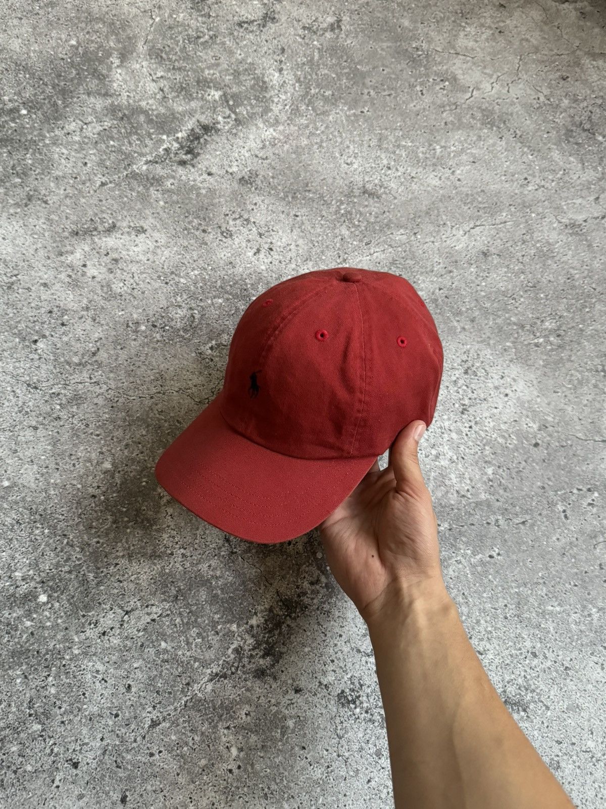 Polo Ralph Lauren × Vintage Vintage Polo Ralph Lauren Y2K red faded cap Size ONE SIZE - 3 Thumbnail