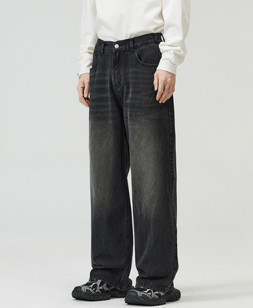 Japanese Brand × Jean American straight loose wide-leg men's baggy jeans Size US 34 / EU 50 - 2 Thumbnail