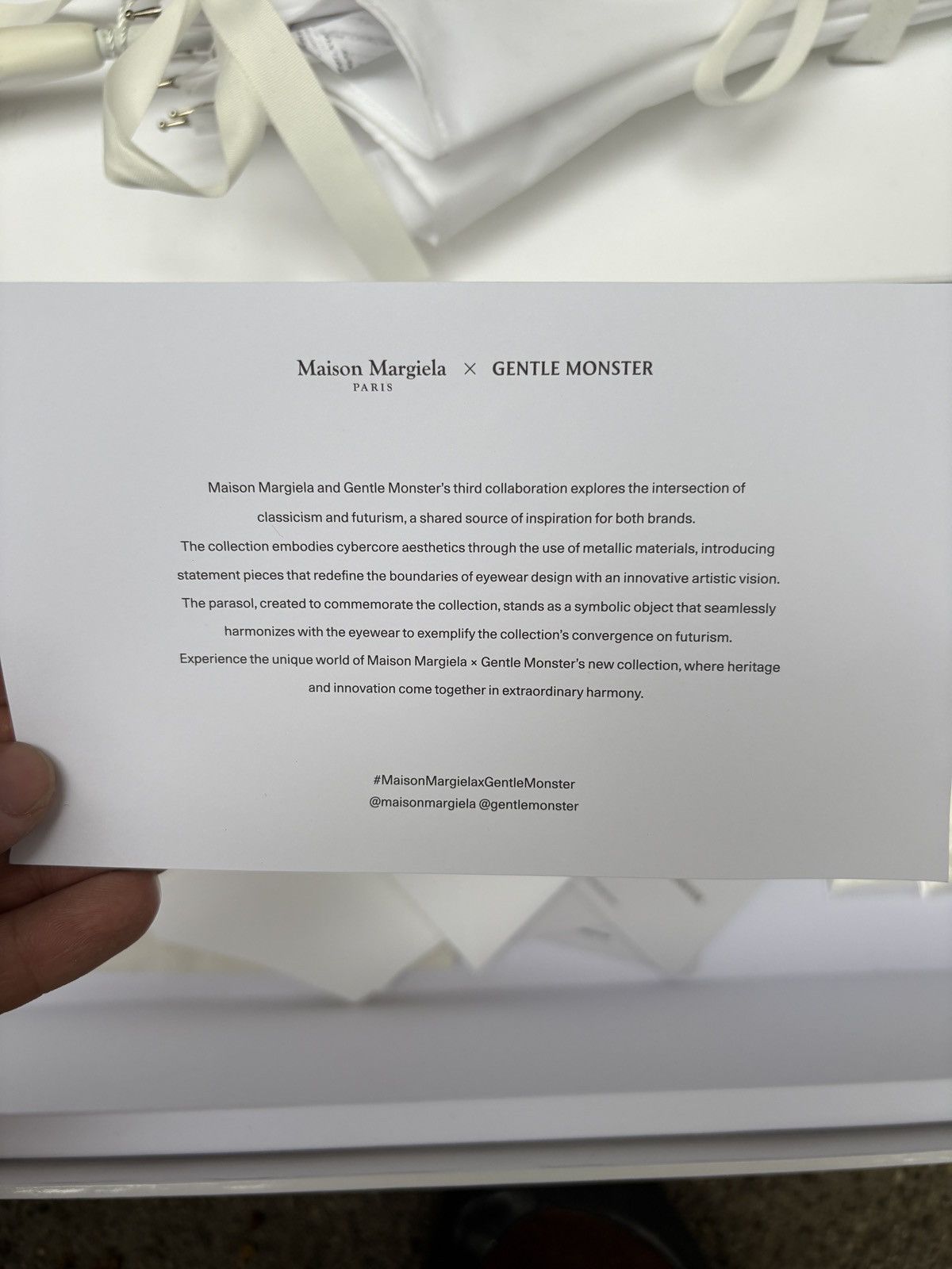 Gentle Monster × Maison Margiela F&F Commemorative Parasol Size ONE SIZE - 11 Thumbnail