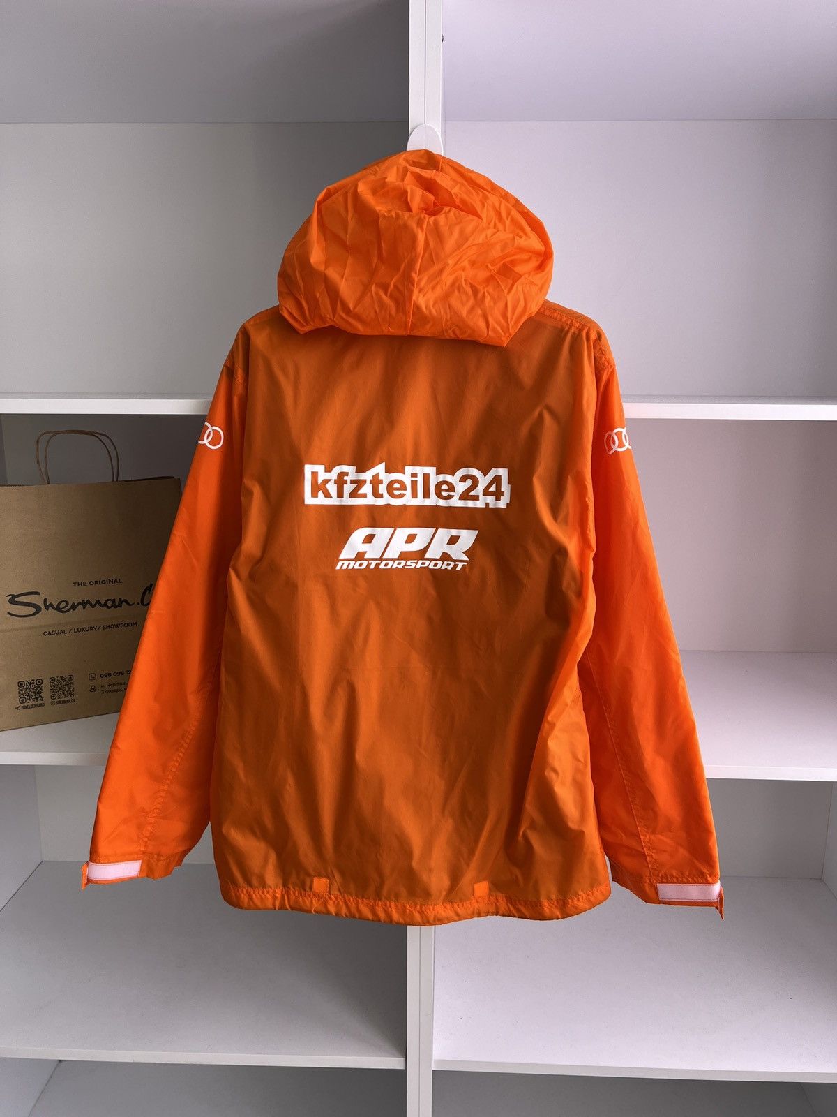 Audi × Vintage Vintage Audi Sport Light Orange Racing Jacket Size US L / EU 52-54 / 3 - 10 Thumbnail