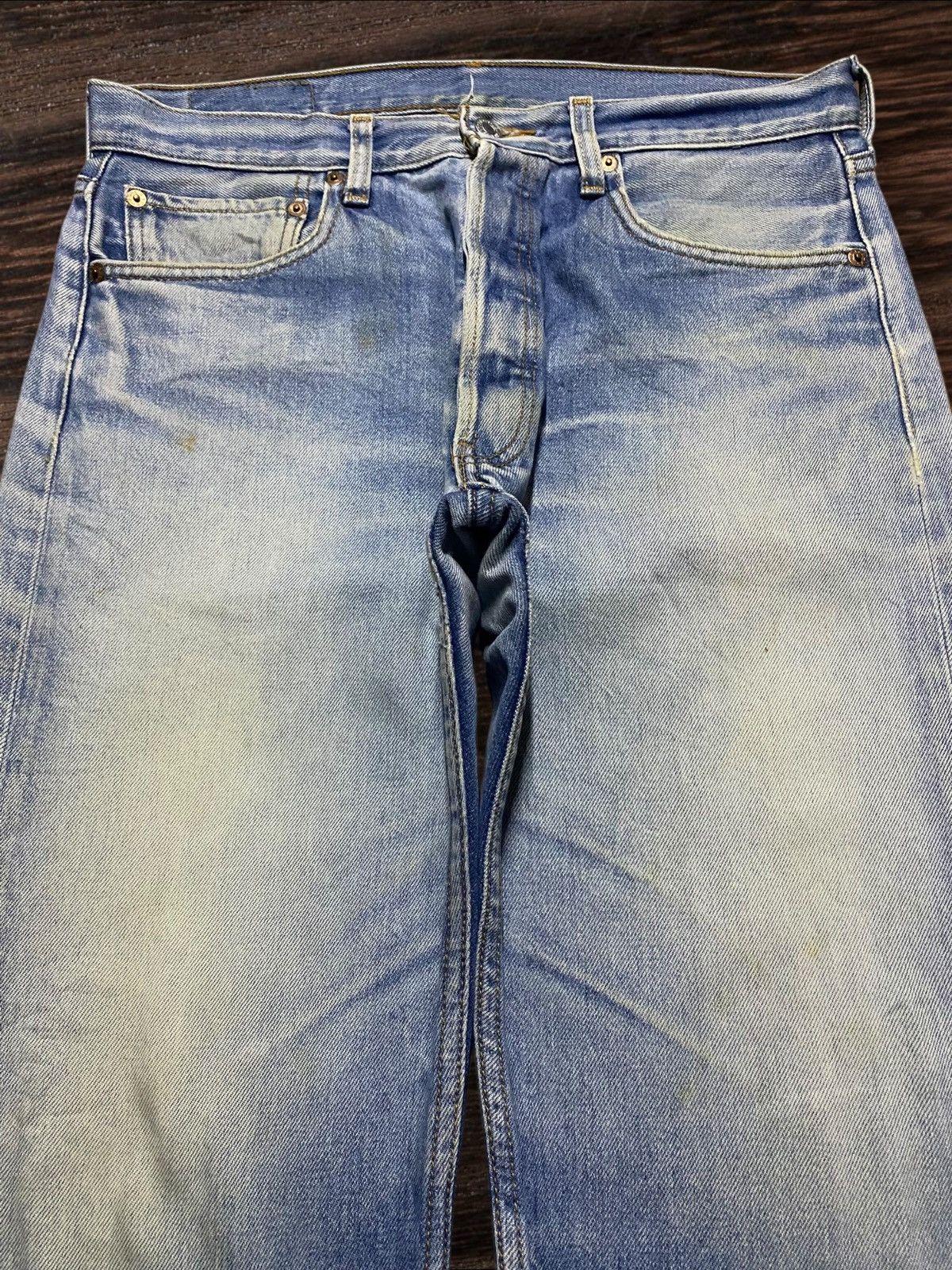 Levi's Vintage Levis 501 Faded Wash Distressed Loose Jeans Size US 32 / EU 48 - 3 Thumbnail
