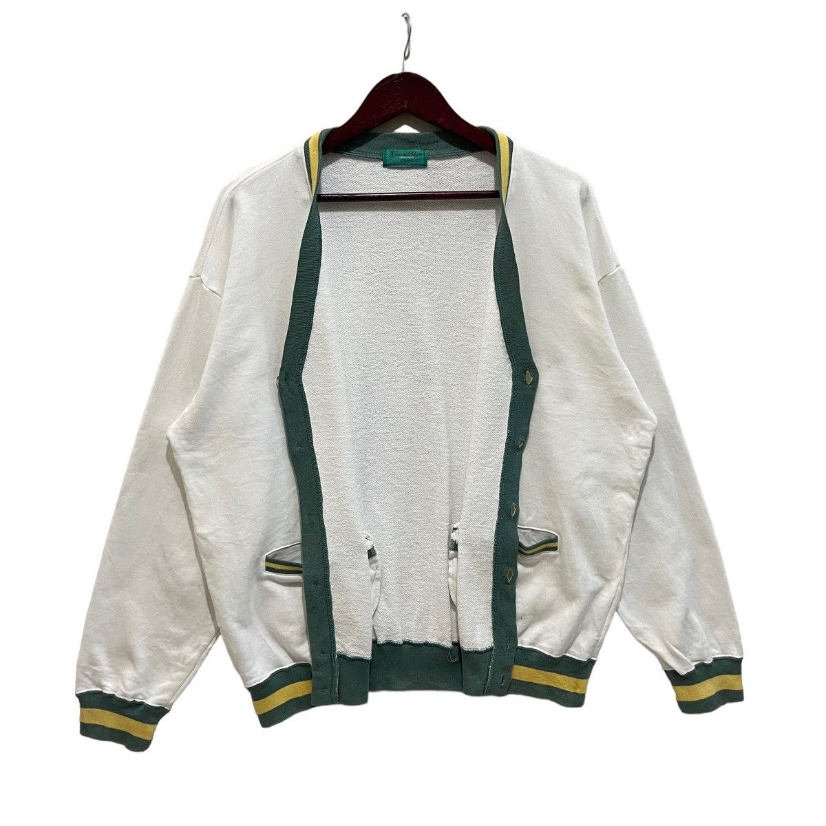 Grand Slam × Vintage Vintage 90s GrandSlam Munsingwear Cardigan Jacket Size US L / EU 52-54 / 3 - 7 Thumbnail