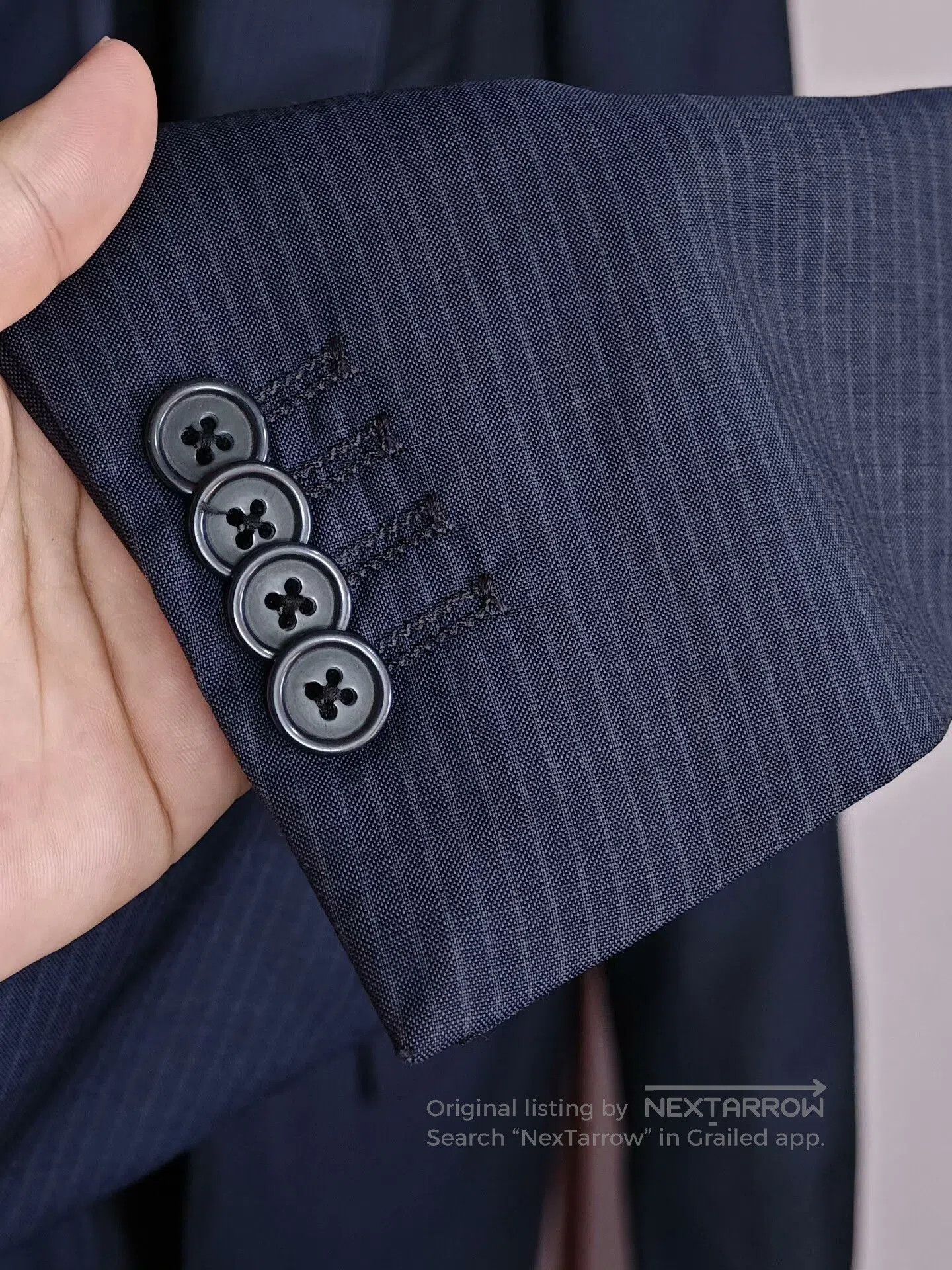 Loro Piana Loro Piana Gray Blue Wool Suit. Size US M / EU 48-50 / 2 - 4 Thumbnail