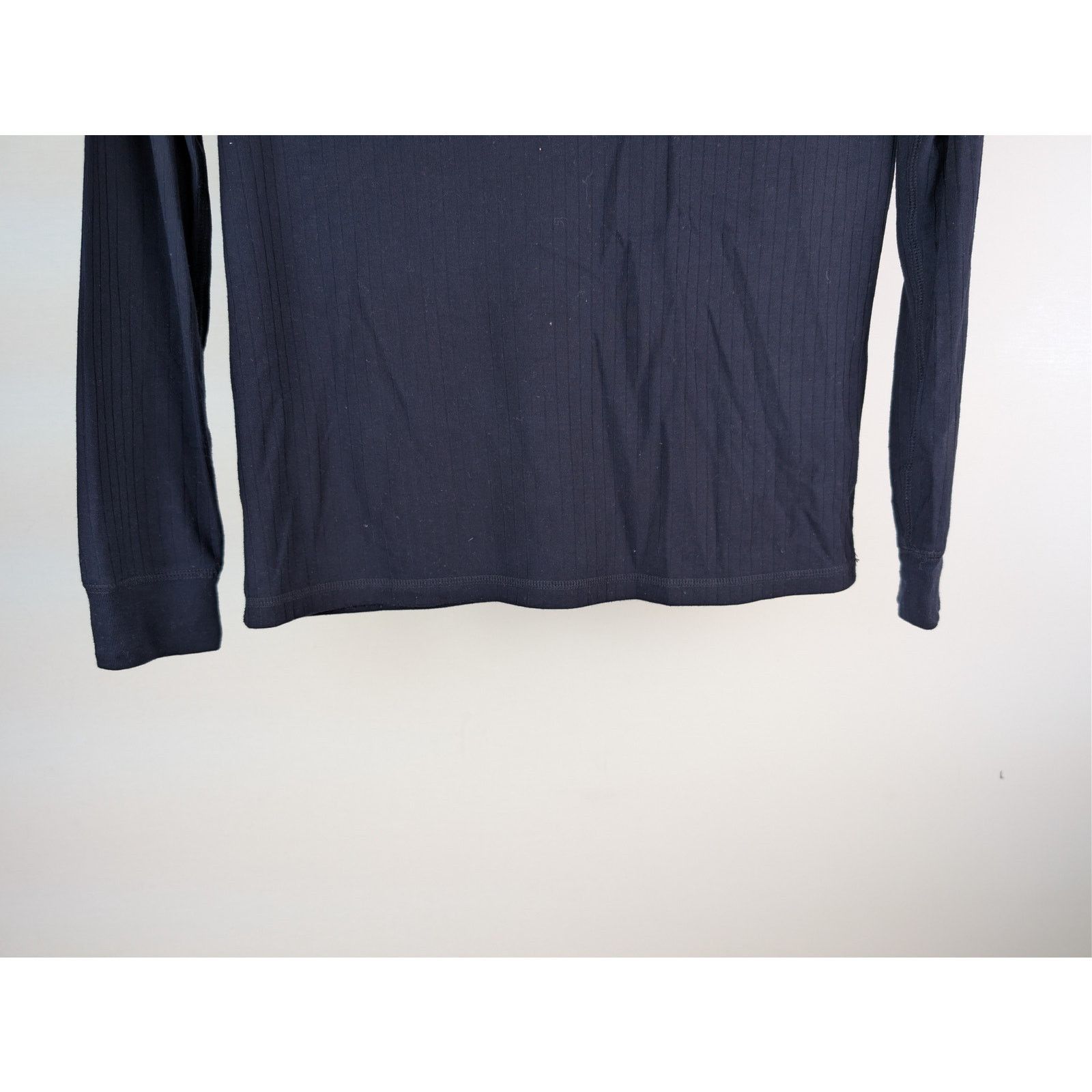 Vince o1rshd1 CC20 Raw Edge Long Sleeve Henley T-Shirt in Blue Size US S / EU 44-46 / 1 - 4 Thumbnail