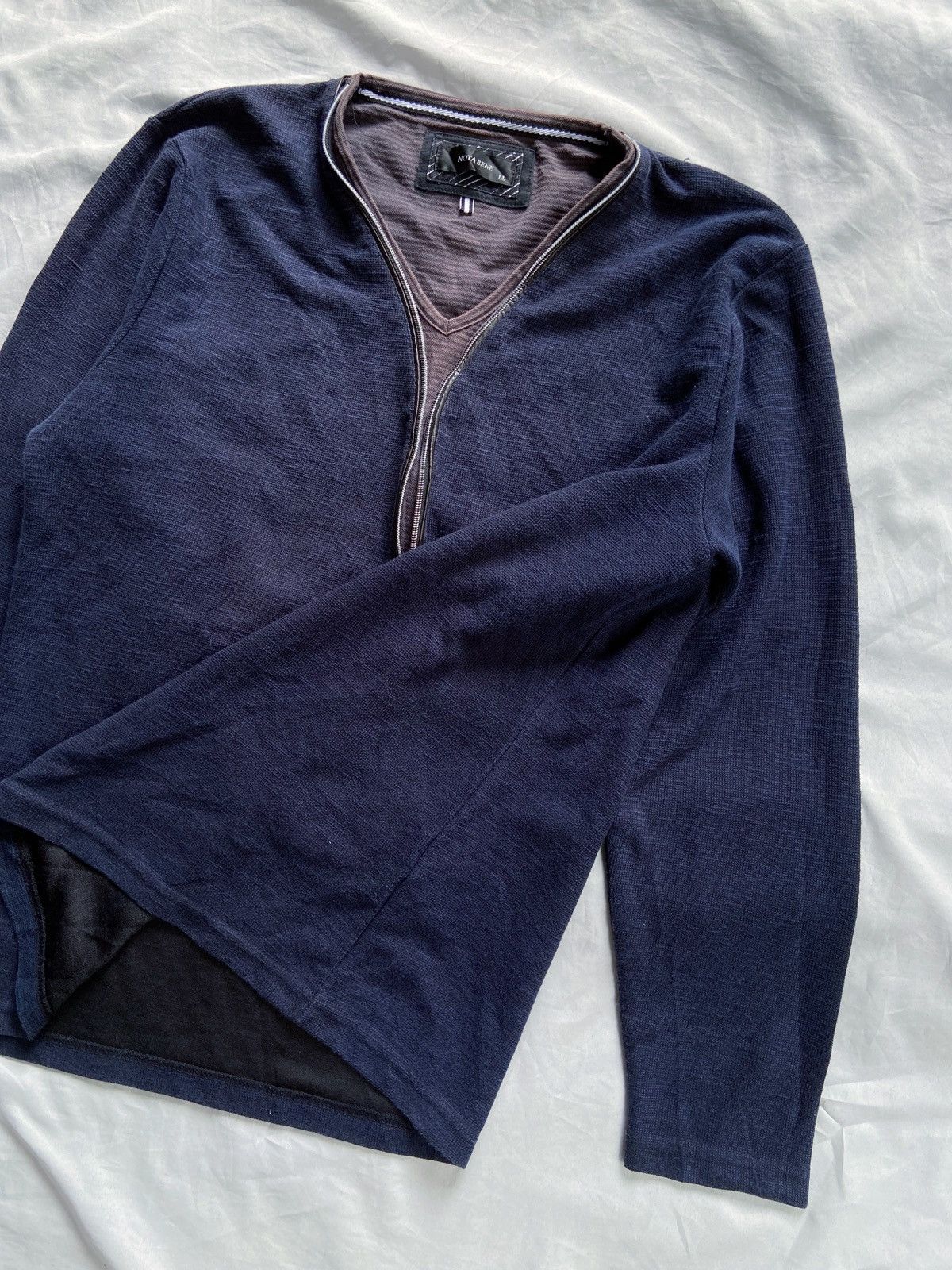 Japanese Brand NOTA BENE DOUBLE LAYER ZIP LONG SLEEVE Size US L / EU 52-54 / 3 - 2 Thumbnail