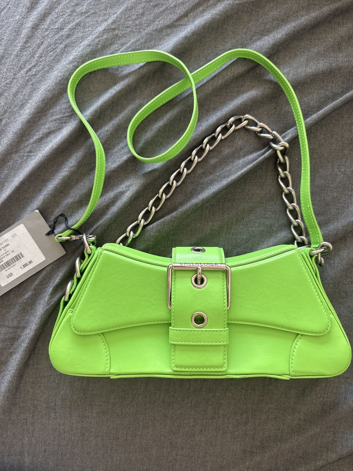 Balenciaga Balenciaga Lindsay acid green Size ONE SIZE - 1 Thumbnail