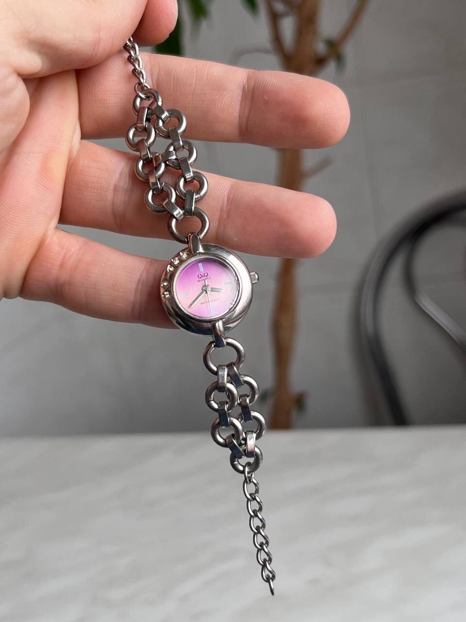 Japanese Brand × Vintage Vintage Pink Japanese style futuristic Link ⛓ Metal Watch Size ONE SIZE - 3 Thumbnail