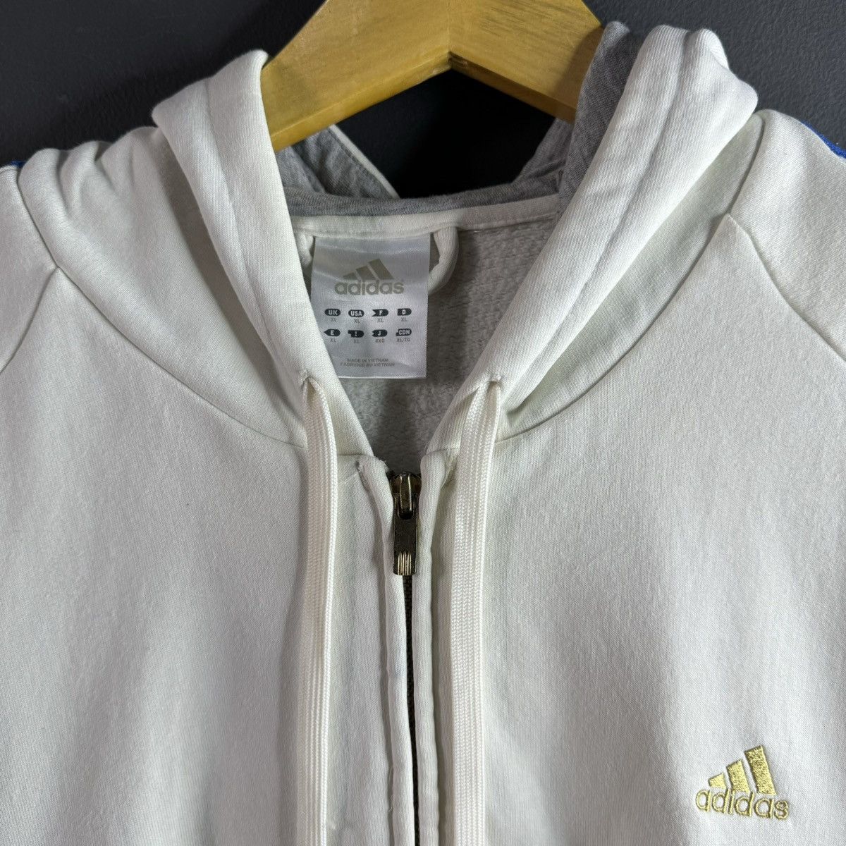 Vintage Vintage Adidas Hoodie Size US L / EU 52-54 / 3 - 3 Thumbnail