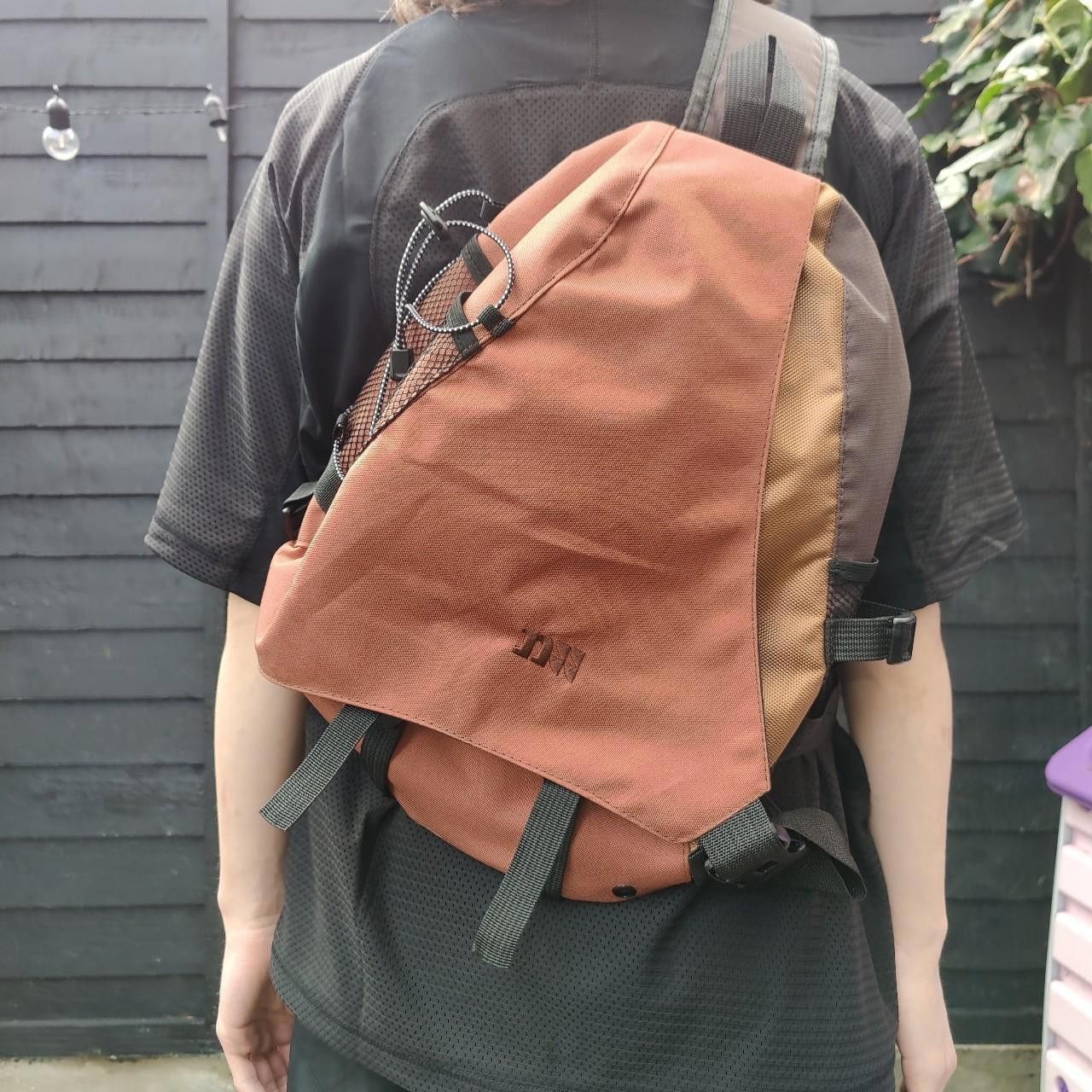 Brown Technical Waterproof Sling Bag, Men's