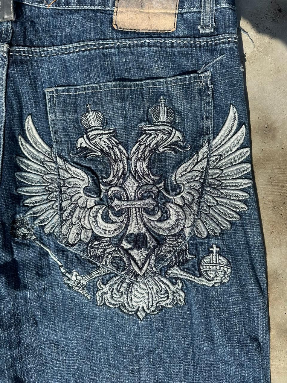 Japanese Brand × Vintage Red Ape embroided back pocket denim Jean's Size US 38 / EU 54 - 3 Thumbnail