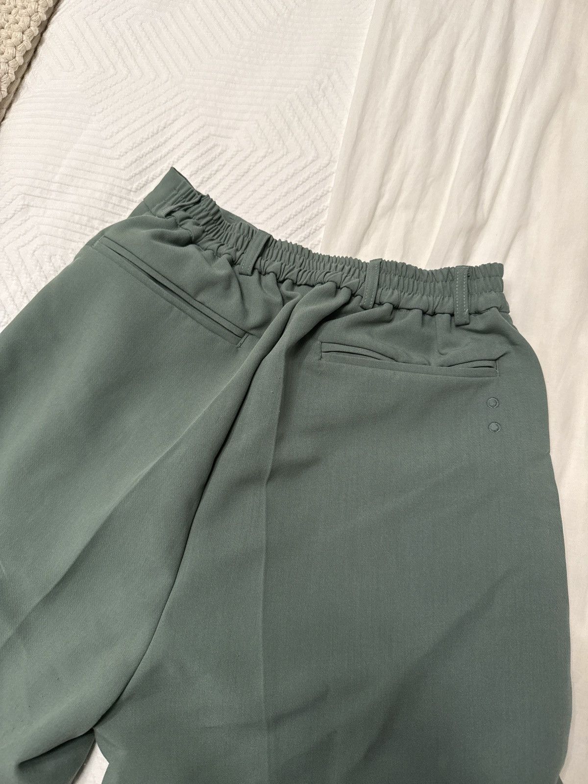 About:Blank Pleated sage trousers Size US 33 - 7 Thumbnail
