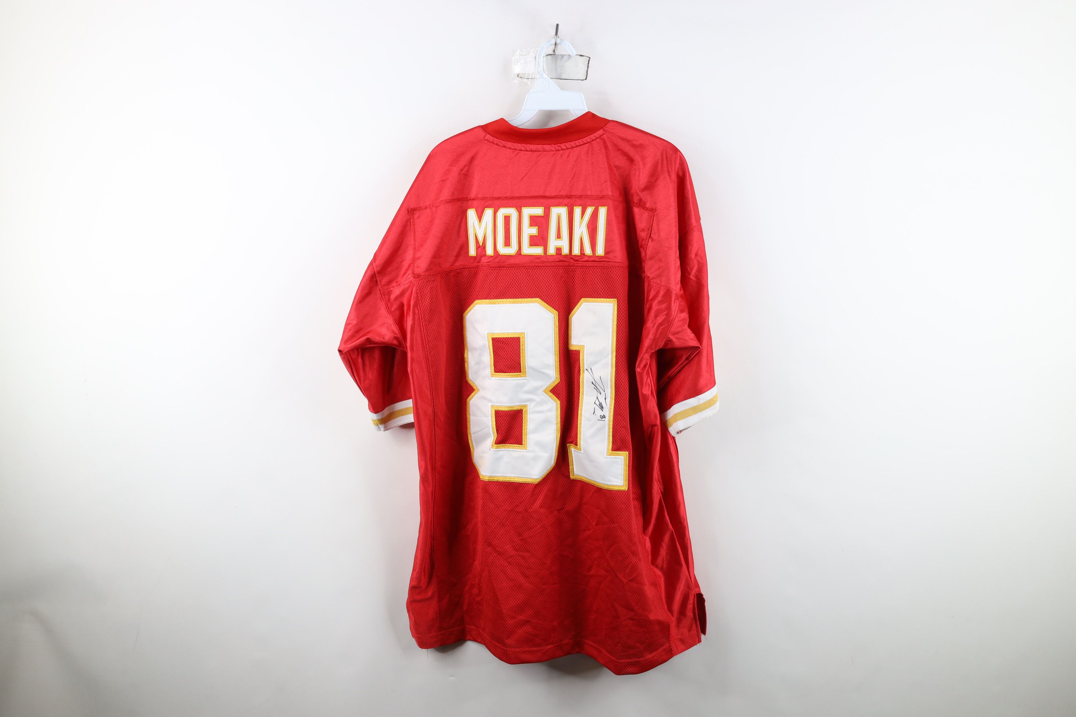Reebok Reebok On Field Tony Moeaki Autographed Kansas City Jersey Size US XXL / EU 58 / 5 - 14 Thumbnail