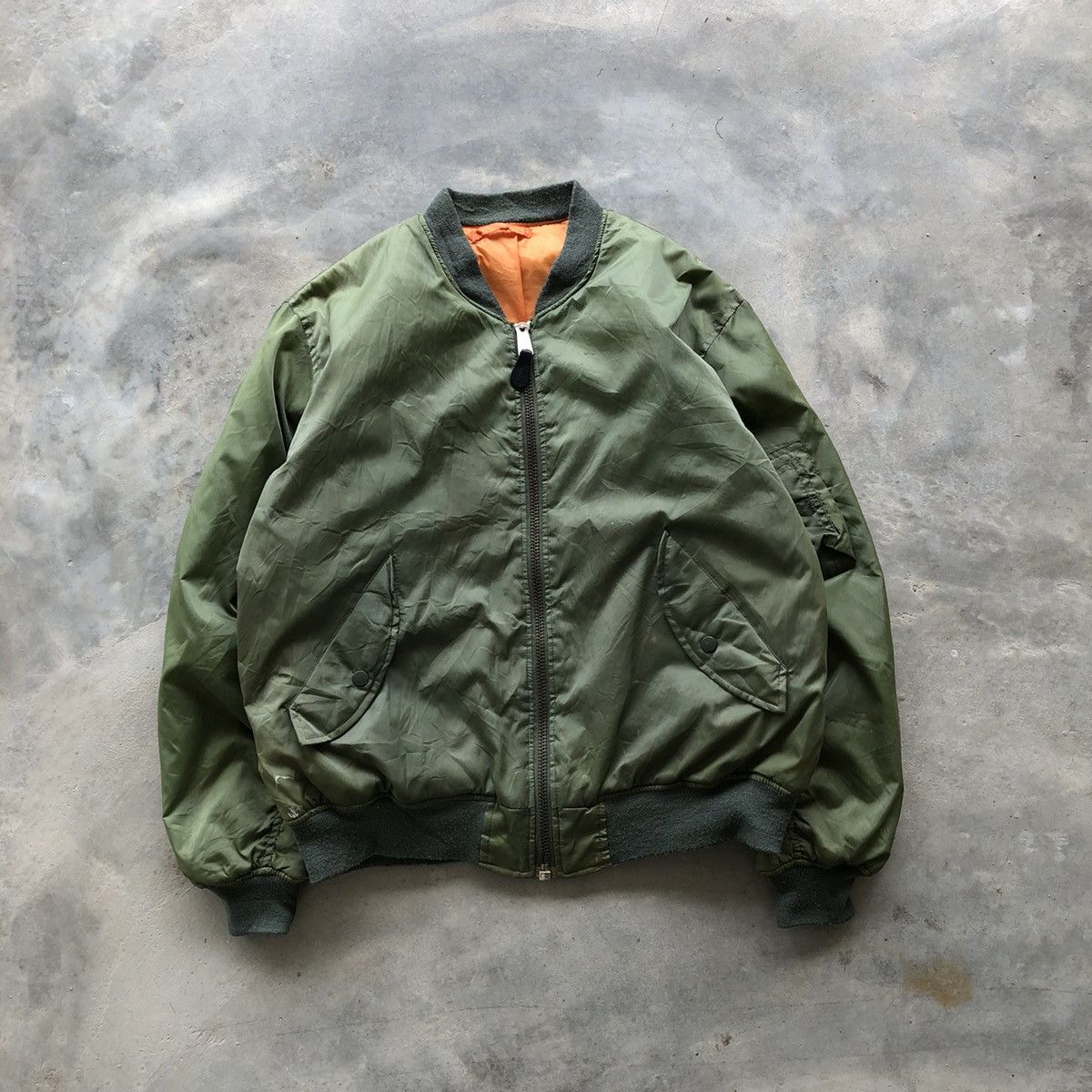 Japanese Brand Japan Flyer’s Man MA-1 Bomber Jacket Size US L / EU 52-54 / 3 - 1 Thumbnail