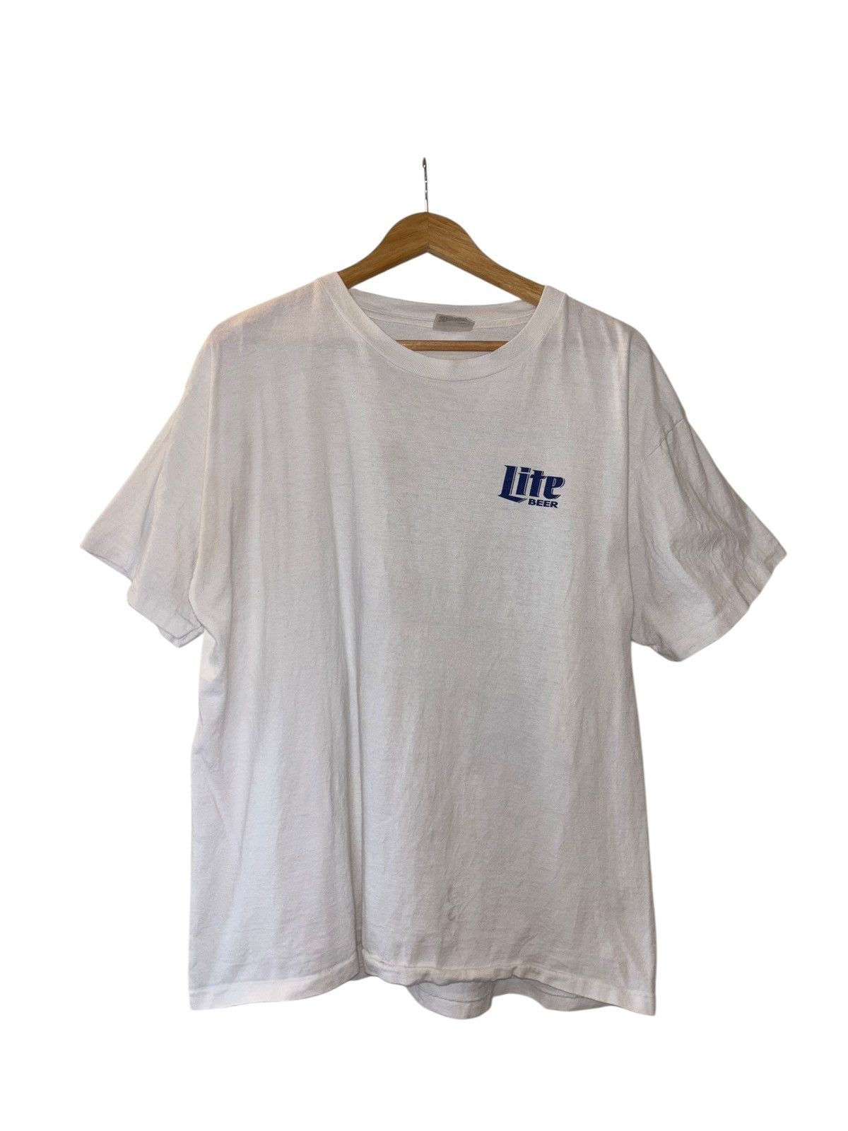 Tultex × Vintage Vintage 90’s Miller Lite “Full Contact Golf” Tultex T-Shirt Size US XL / EU 56 / 4 - 2 Thumbnail