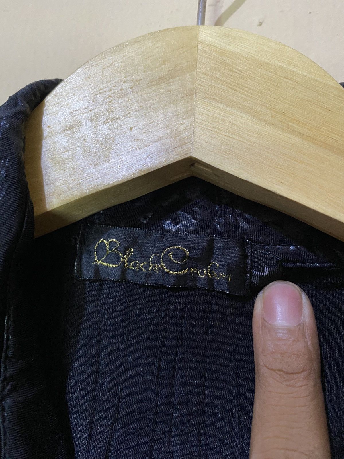 If Six Was Nine Rare 2000s Black Crobon Snakeskin Silk Button Shirt Size L / US 10 / IT 46 - 5 Thumbnail