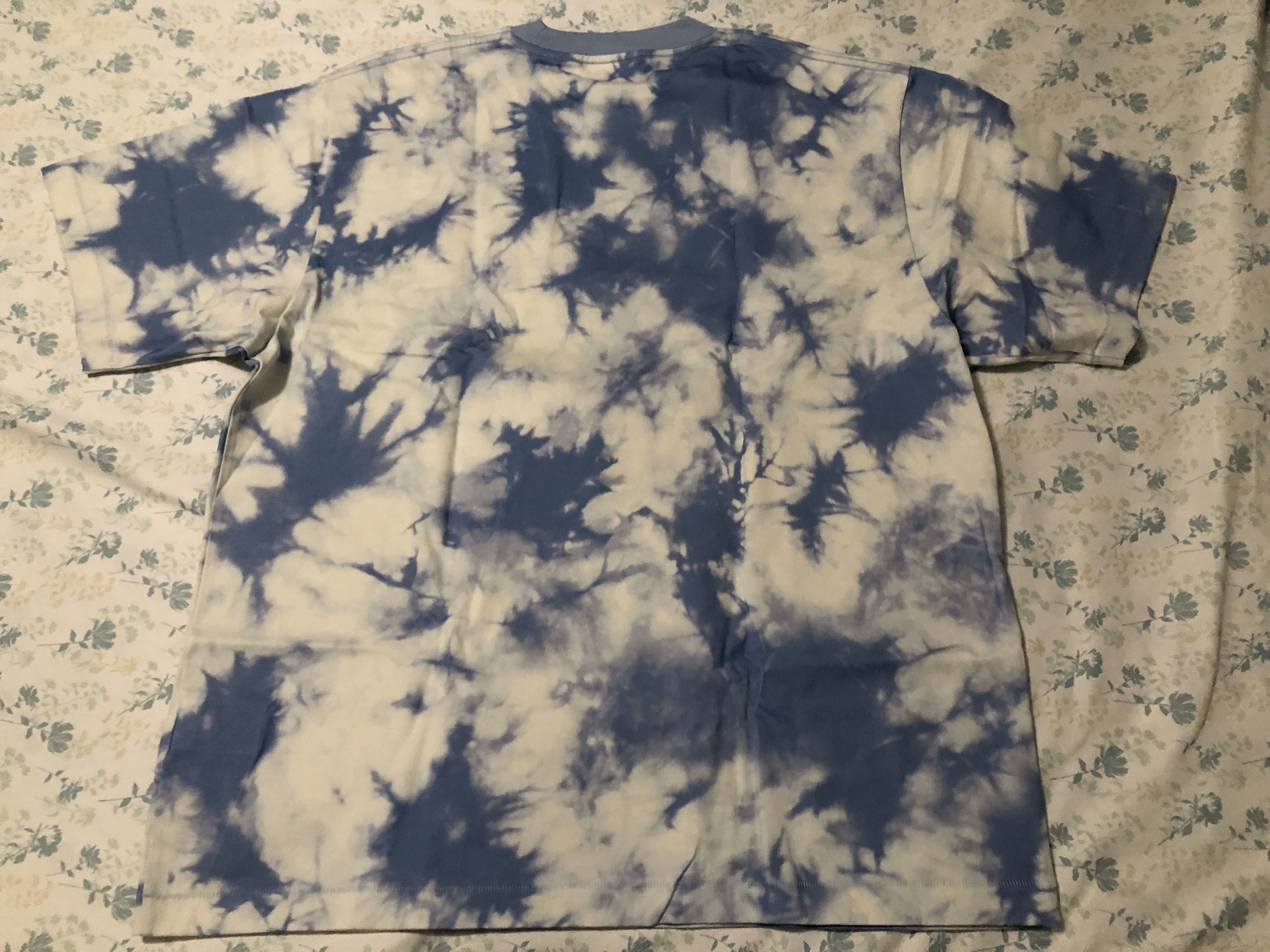 Bape Bape Cloud Head Bleach Dye Tee Blue - Large Size US L / EU 52-54 / 3 - 10 Thumbnail