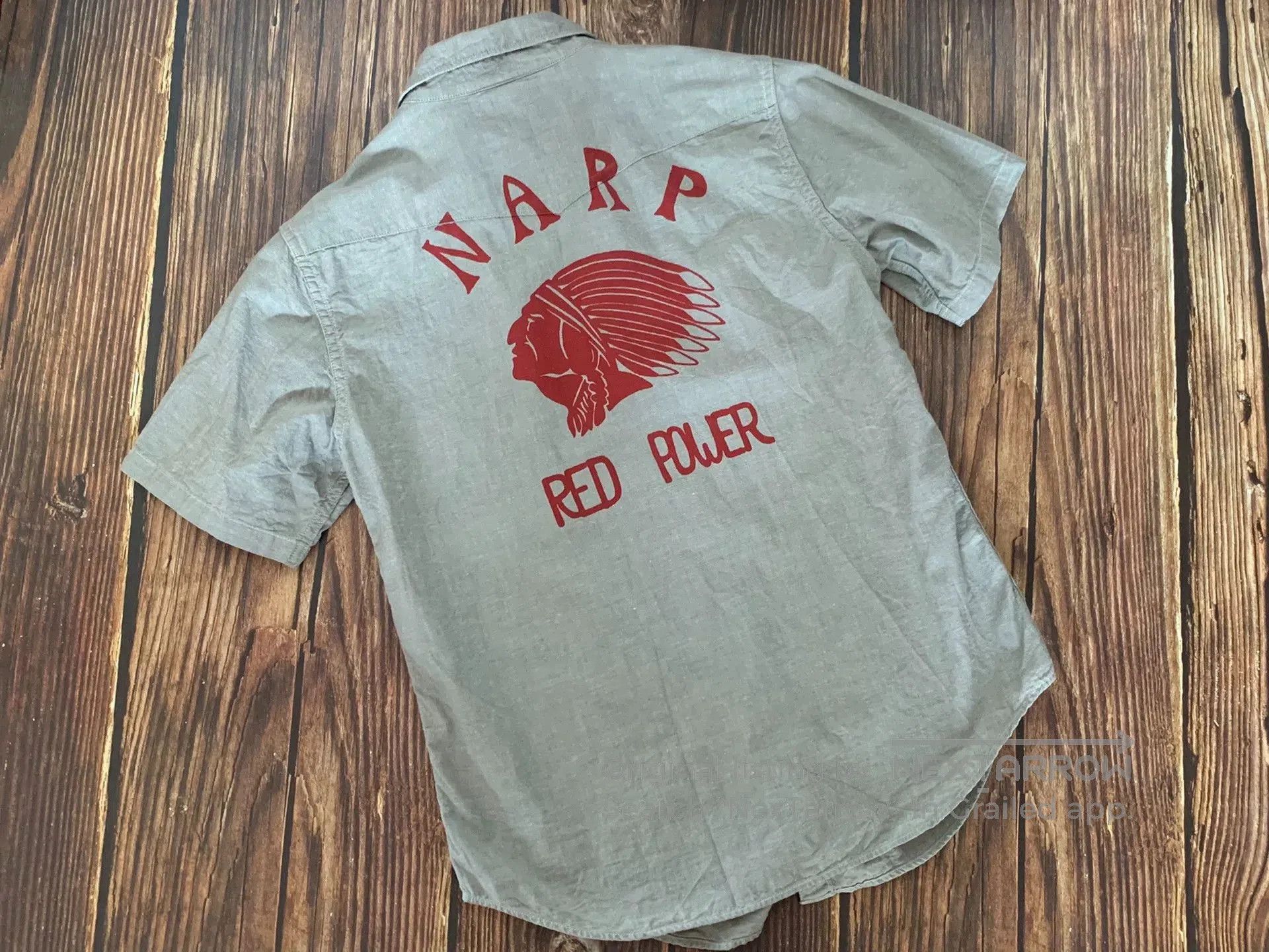 Freewheelers Red Power Short Sleeve Shirt. Size US M / EU 48-50 / 2 - 2 Thumbnail