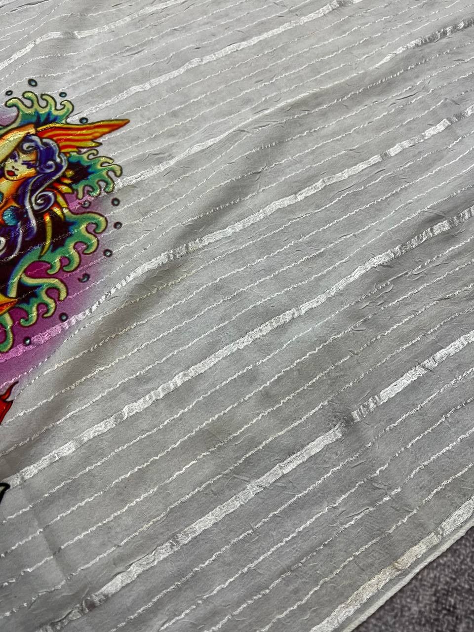 Ed Hardy Vintage Ed Hardy by Christian Audigier Silk Scarf Y2K Size ONE SIZE - 5 Thumbnail