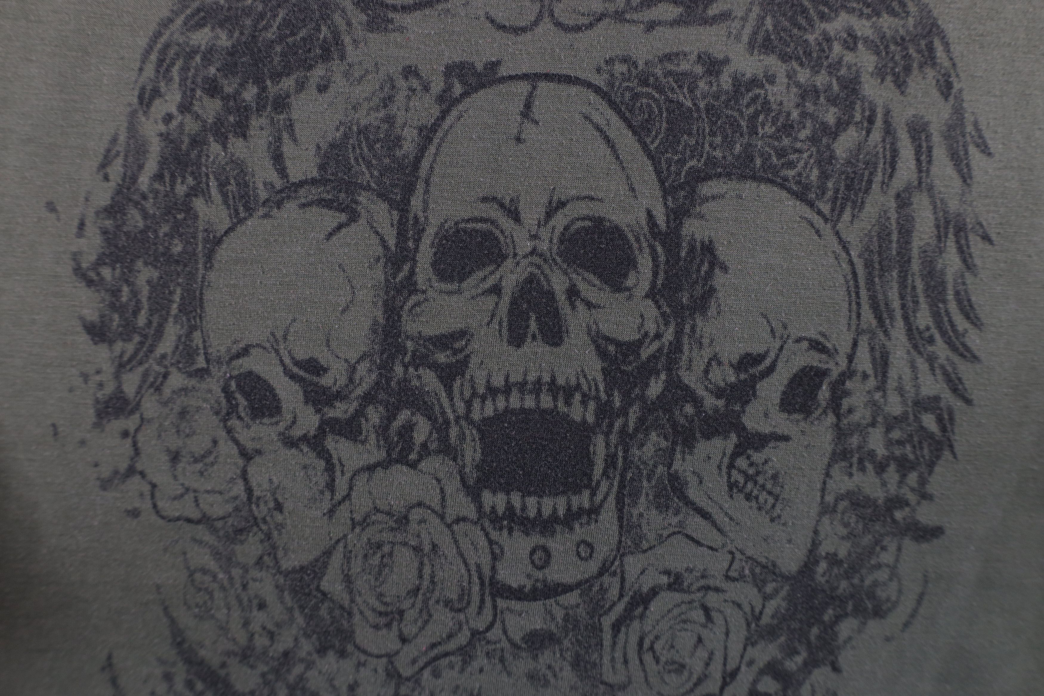 Vintage Vintage Y2K Streetwear Skeleton Tribal UFC MMA T-Shirt Green Size US XL / EU 56 / 4 - 5 Thumbnail