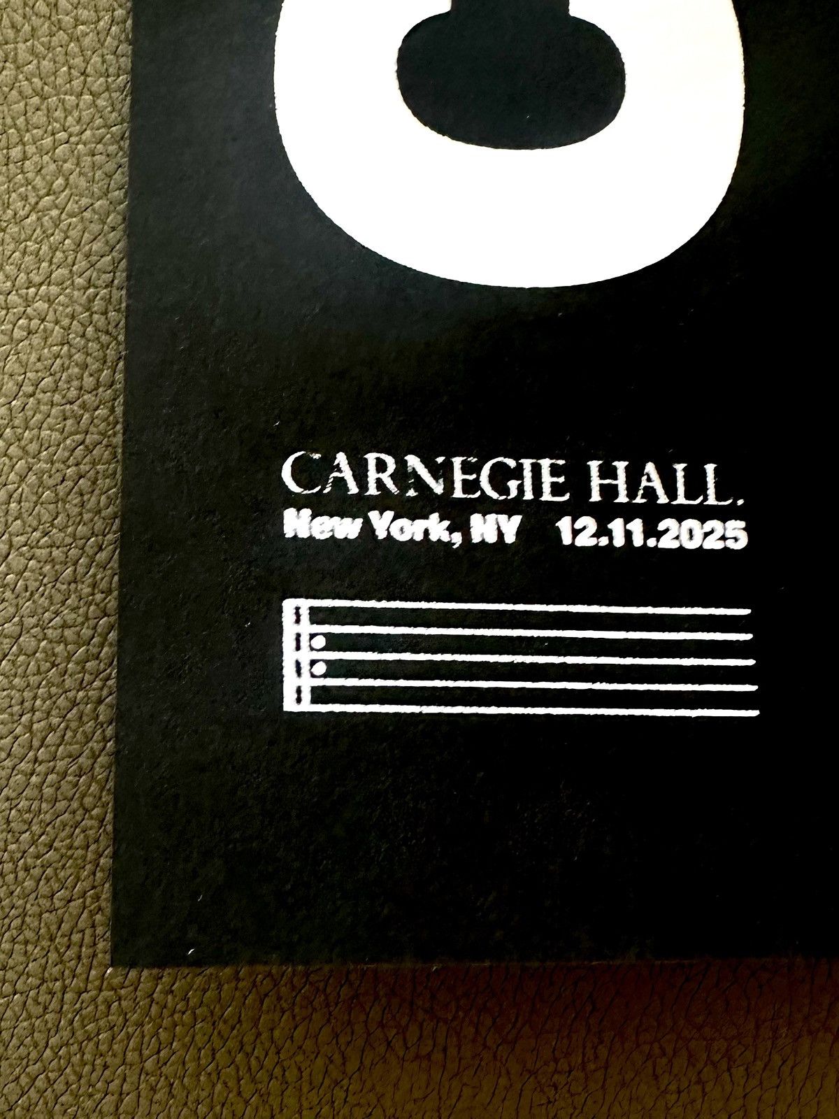 Arts & Science CAMERON WINTER CARNEGIE HALL POSTER NEW YORK PTA 12 11 2025 Size ONE SIZE - 7 Thumbnail