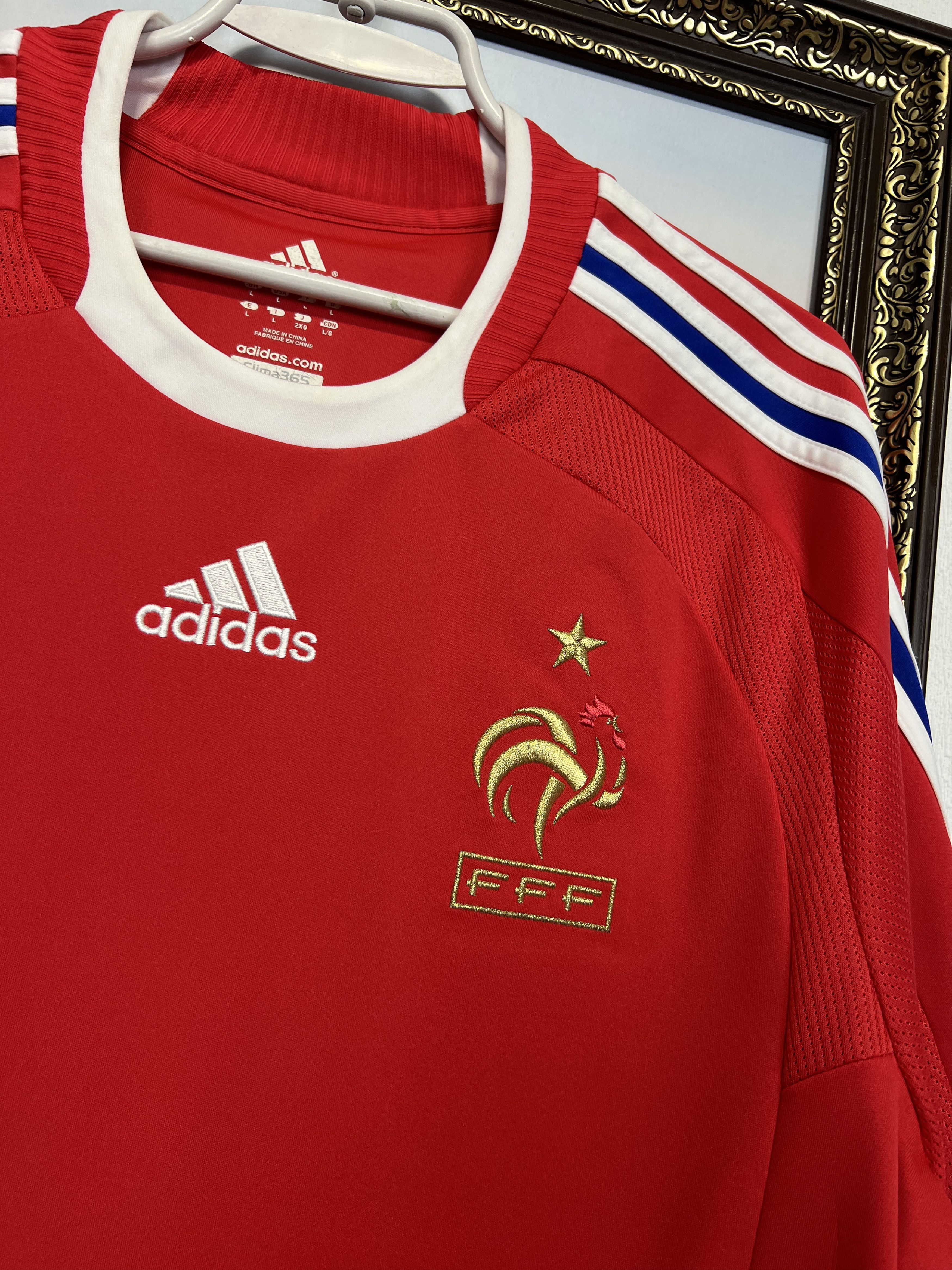Adidas France Away football shirt Soccer Jersey National Trikot Size US L / EU 52-54 / 3 - 3 Thumbnail