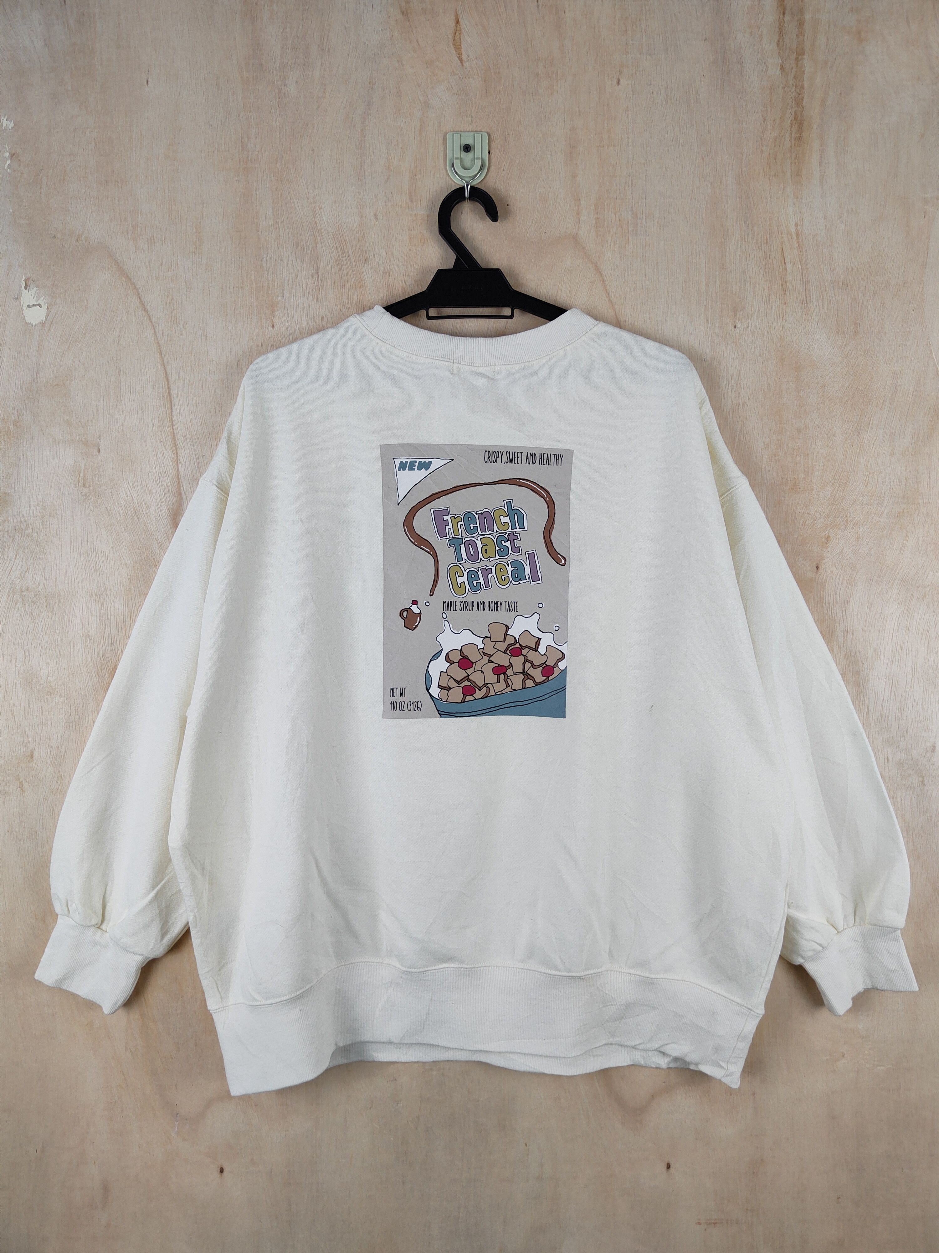 Japanese Brand × Vintage W Closet Ivory Sweatshirts #S2553 Size US XL / EU 56 / 4 - 8 Thumbnail