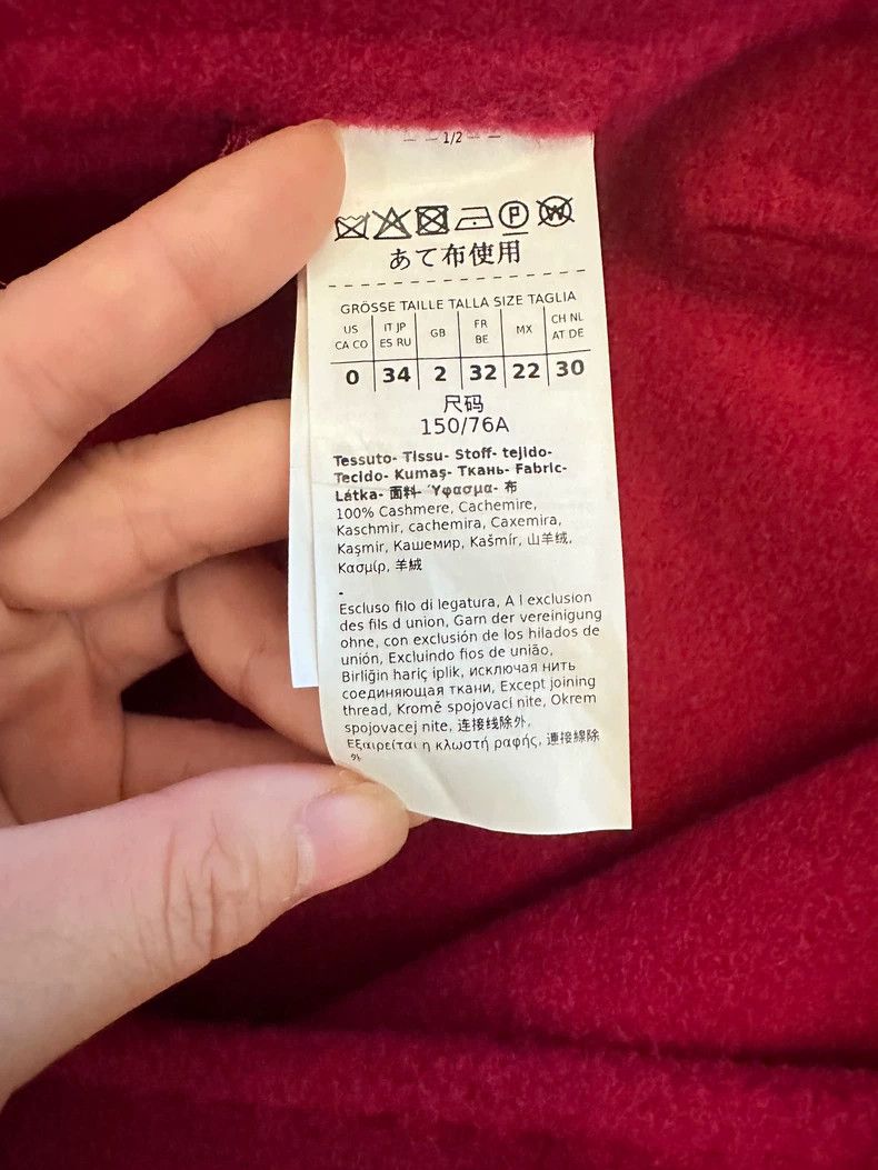 Max Mara Max Mara Red cashmere coat Size XS / US 0-2 / IT 36-38 - 4 Thumbnail