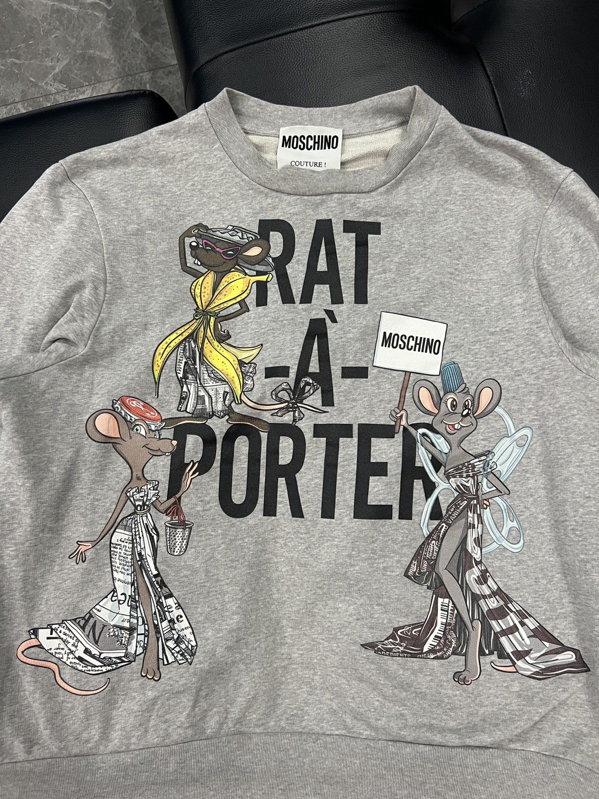 Moschino Moschino by Jeremy Scott Satirical Fashion Rat Graphic Sweat Size US M / EU 48-50 / 2 - 3 Thumbnail