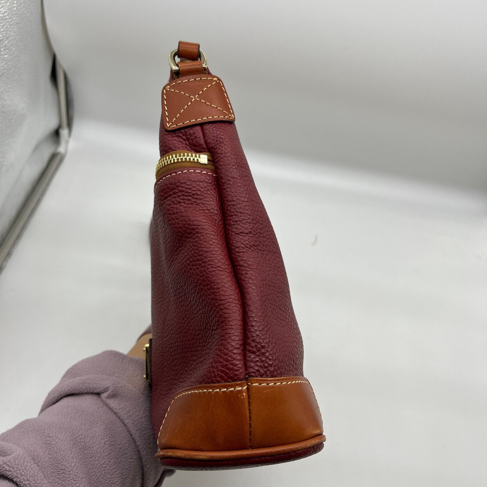 Dooney & Bourke Dooney & Bourke Pebble Leather Crossbody Handbags Wine Size ONE SIZE - 12 Thumbnail