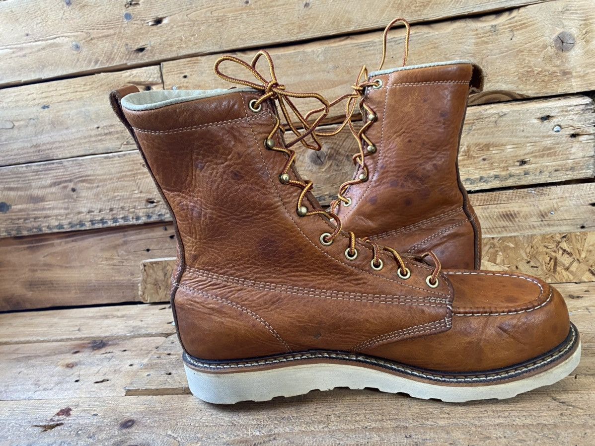 Thorogood Thorogood american heritage moc-toe brown leather boots12EE Size US 12 / EU 45 - 11 Thumbnail