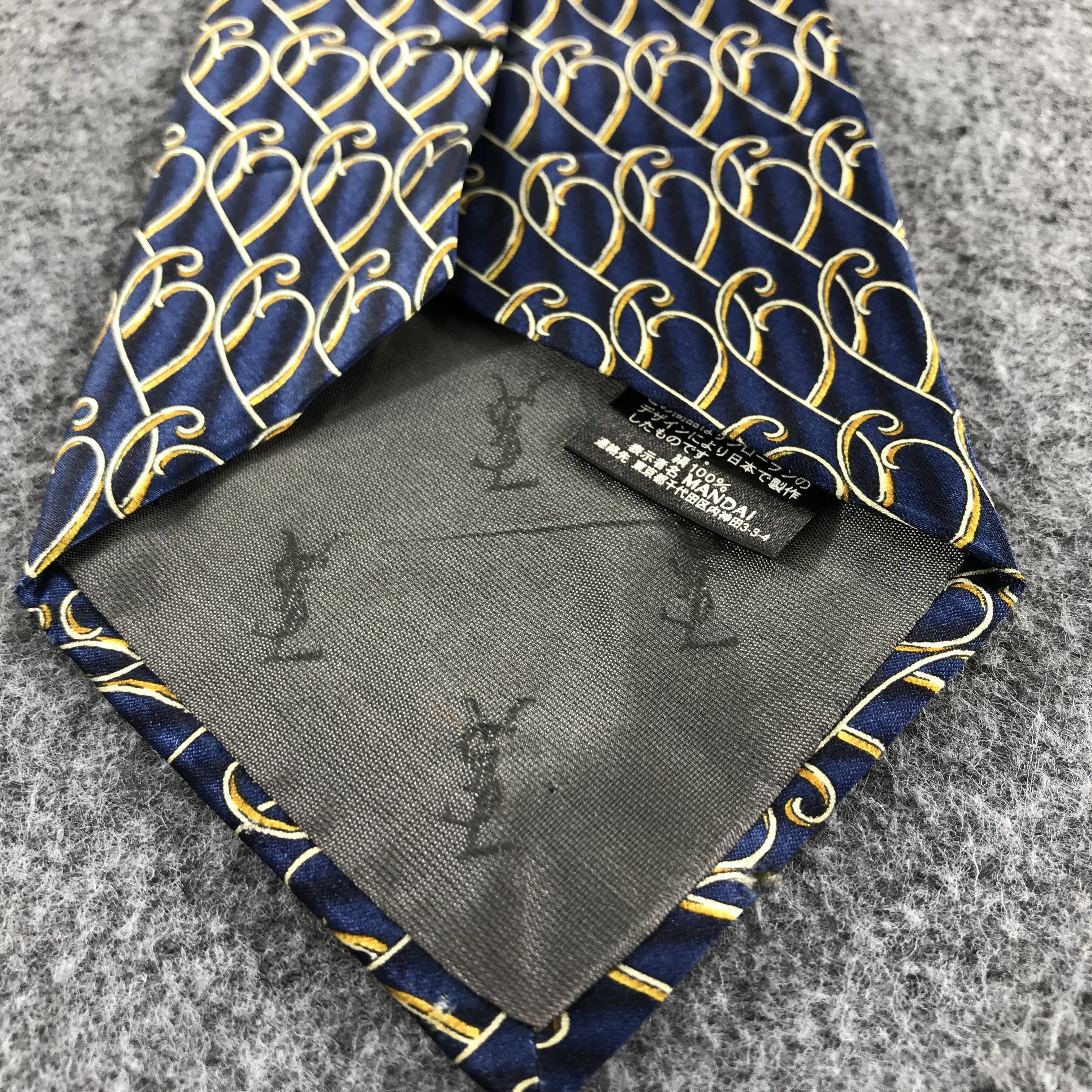 Vintage × Yves Saint Laurent Vintage Yves Saint Laurent Silk Neck Ties T32 Size ONE SIZE - 8 Thumbnail